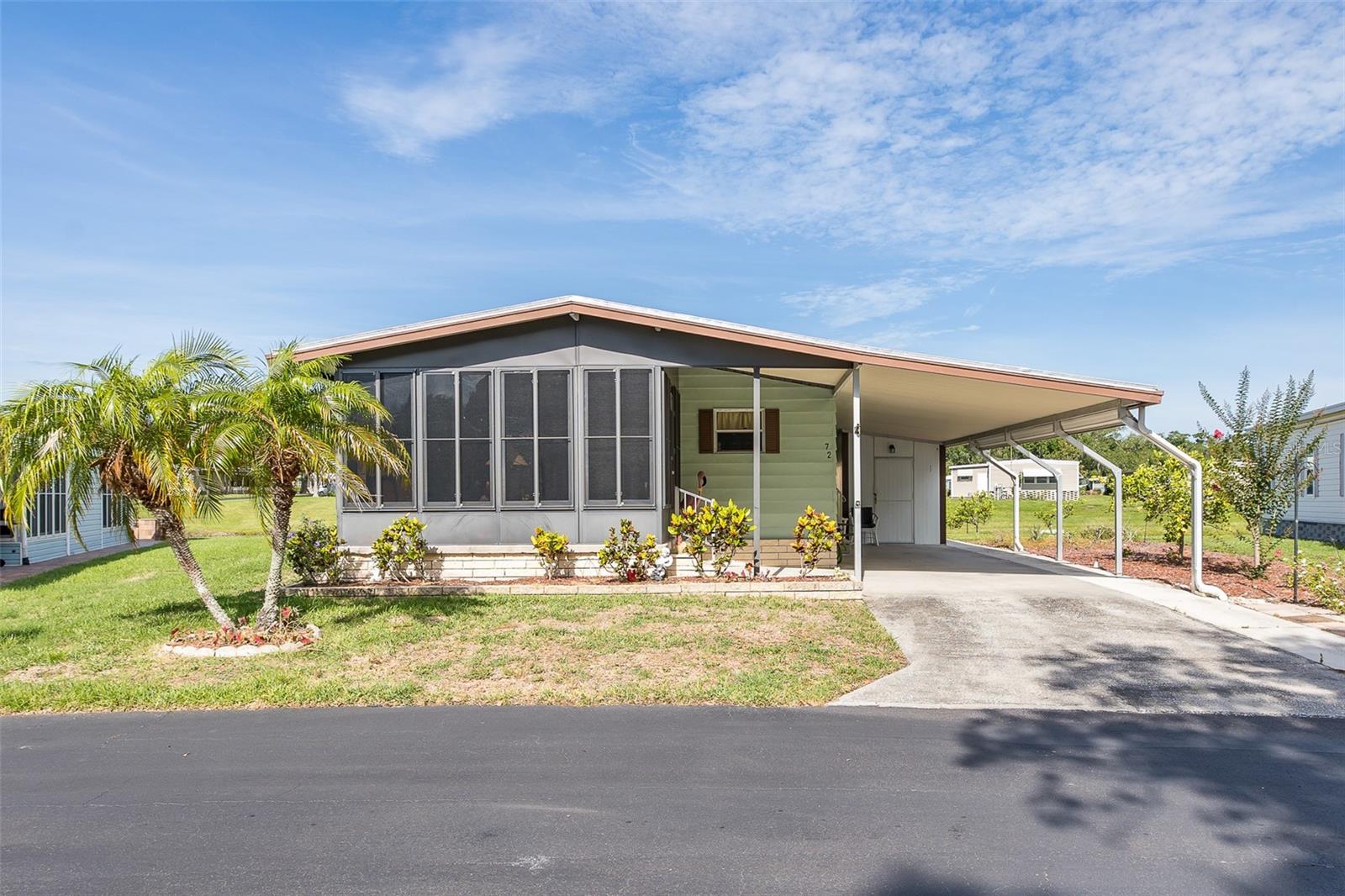 Great mobile home in the beautiful Briar Creek community - 2 bed 2 bath home overlooking a peaceful pond - no flood insurance needed.  Updates to home include following - main roof 2022- carport roof 2023 - water heater 2018 - washer/dryer 2022 - AC 2016 - patio awning 2016.  Briar Creek is a beautiful 55plus community offering heated and cooled community pool, shuffleboard, clubhouse, an onsite market with a location that is unbeatable.  Easy access to shopping, hospital, and close drive to beaches and airport.