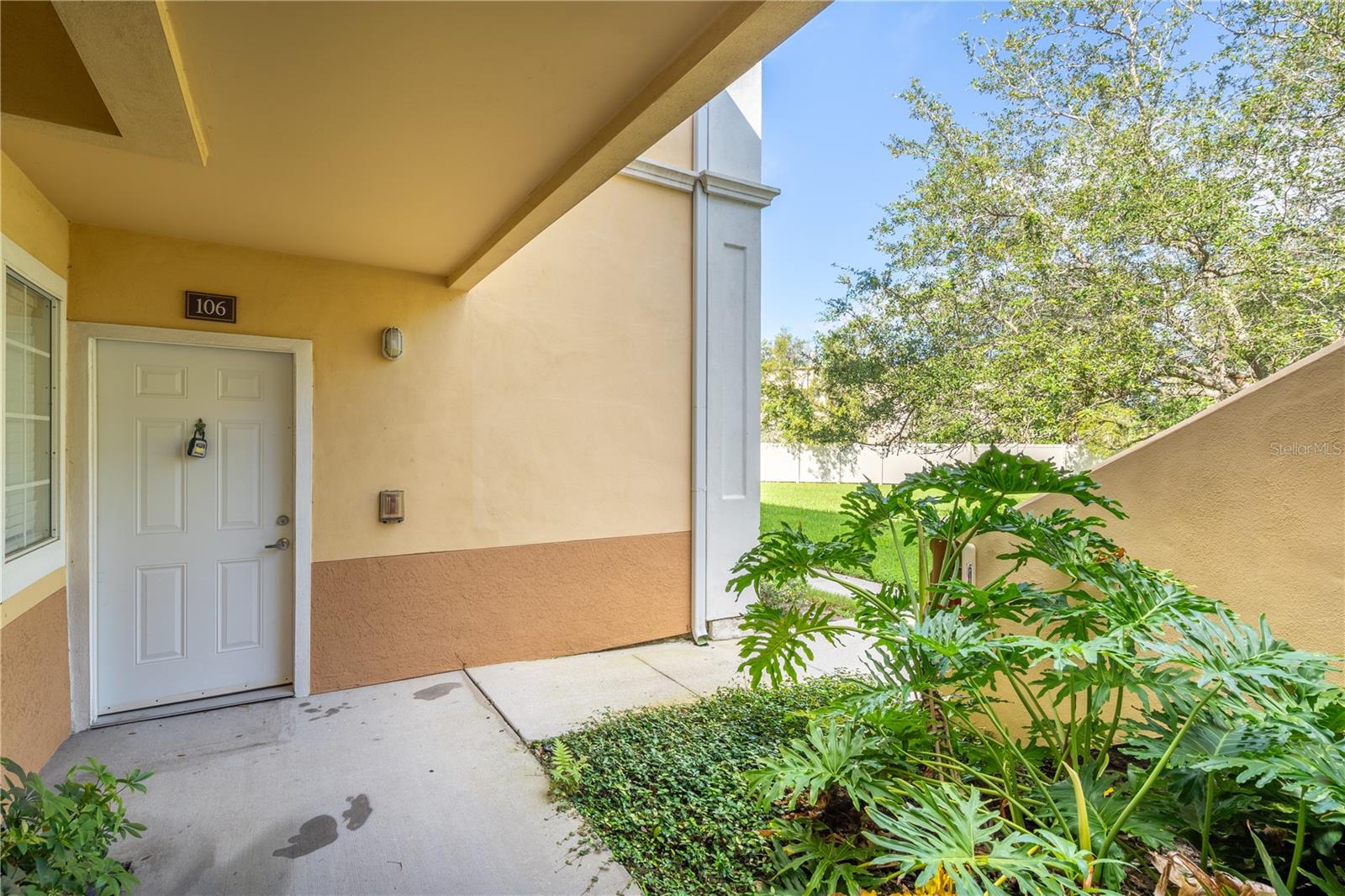 Newly painted and updated 2-bedroom/2-bath ground-level condo in The Villagio Condo Community.

Classic Mediterranean-style double gated condo community in a tranquil setting, surrounded by 7 lakes. Community amenities offer a beautiful clubhouse with fitness center, tennis courts and a resort style community pool.

Located in a great location, close to all the shops, restaurants, and attractions that the area has to offer, including Ed Smith Stadium, where the Baltimore Orioles play spring training games and Poinsettia Park. You're also just a short drive from the beautiful beaches of Siesta and Lido Key.

With its ground-level location, you can easily come and go as you please. The two bedrooms are spacious and comfortable, with plenty of room for guests. The master bedroom has its own private bathroom with an expansive shower, while the second bathroom is located in the hallway and offers a shower/tub combo. The living room is open and airy, with plenty of seating for relaxing and watching TV. Outdoor lanai off the living area providing for another seating area with the bonus of lush backyard view. The kitchen is fully equipped with stainless steel appliances and everything you need to prepare a delicious meal.

Bonus room off the front of the home offers a little nook to create a home office space, w/built in desk area.

LAUNDRY: full size washer/dryer, in a laundry closet

EXTERIOR/PARKING:
Marked Spaces, No commercial vehicles.

OTHER:
Rent includes: Lawncare
Tenant will pay: All other utilities

HOA INFORMATION:
HOA App Fees: $100 per person. Married Couple will be $100 per application. May take up to 2-weeks to process.

HOA Approval criteria requires all tenants prospects to have a credit score of 680 or higher and income req's are a minimum of 3x the rent, for each individual.

LEASE TERM:
Available immediately for a 12-month lease.

All PMI Sarasota tenants are enrolled in the Resident Benefits Package (RBP) which includes HVAC air filter delivery (for applicable properties), utility concierge service making utility connection a breeze during your move-in, our best-in-class resident rewards program, credit reporting, resident liability insurance (optional), and much more! More details upon application.
Application Fee $75.00 per adult plus Annual Processing Fee $125.00 at Renewal and Termination.