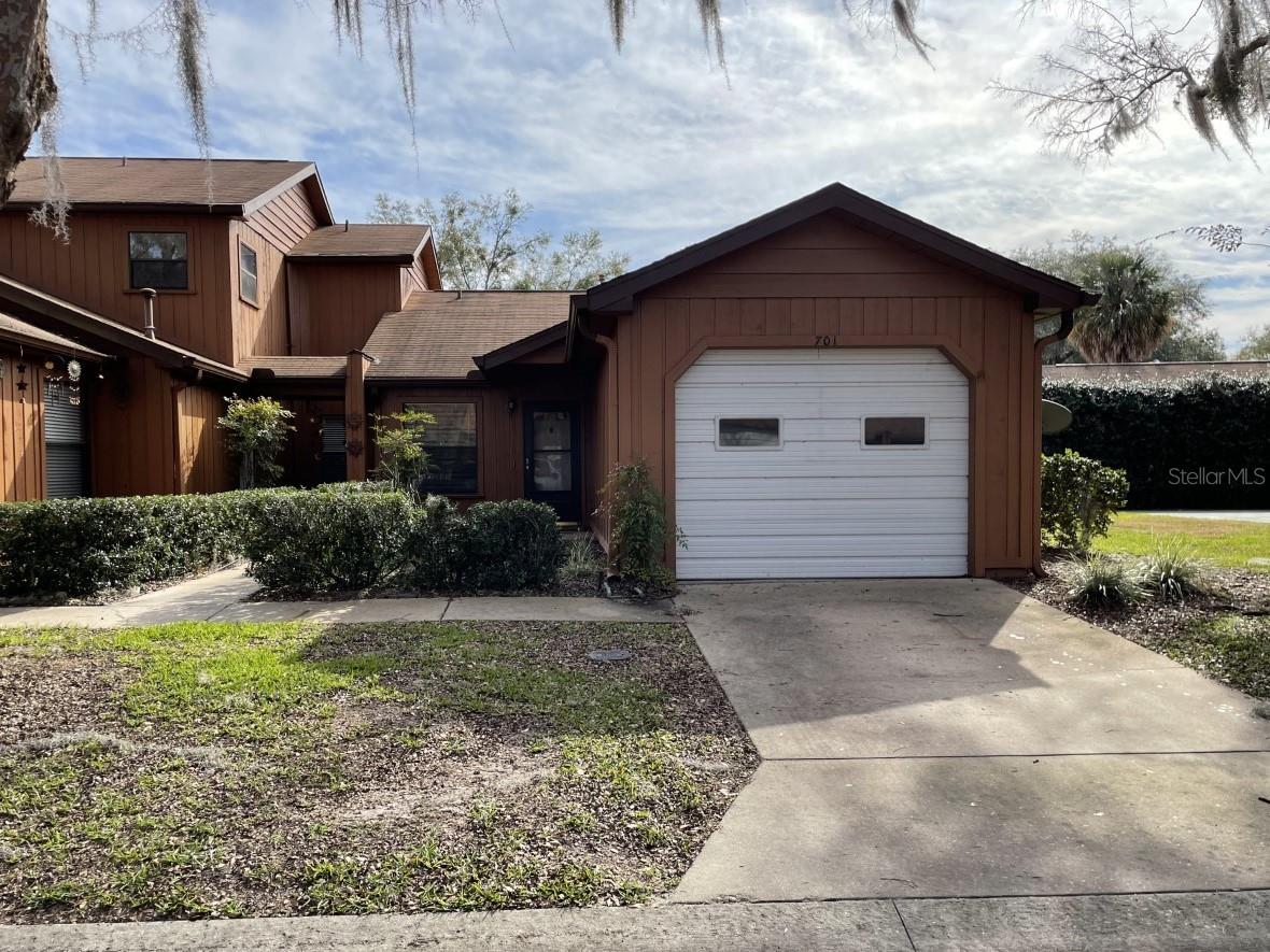 Available Now!  For Rent!  This 2 bedroom 2 bath condo is an end unit located close to the pool and screened in clubhouse.  Entertain in the open living/dining area.  Relax outside on your enclosed porch just off the dining area.  One car attached garage with washer/dryer hookup.  First/Last/Security.  Make your appointment to see this one today!