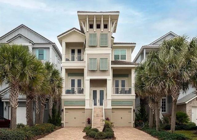 Spectacular Oceanfront Retreat with Pool & Spa in Cinnamon Beach – Turnkey Luxury Rental!
This extraordinary oceanfront masterpiece nestled in the heart of Cinnamon Beach. This breathtaking seven-bedroom, six full bath plus two half bath estate is the ultimate blend of elegance, comfort, and coastal charm. Perfectly positioned directly on the beach, it offers front-row seats to stunning sunrises over the Atlantic, making every morning feel like a dream.
Step inside and take the elevator to the expansive second floor, where a stunning open-concept living, dining, and kitchen area sets the stage for unforgettable moments. The living room is both welcoming and impressive, with ample plush seating that invites everyone to gather, unwind, and connect. The chef’s kitchen is a culinary haven, featuring top-of-the-line stainless steel appliances, generous prep space, and a large island perfect for entertaining. The space flows seamlessly to a show-stopping wall of sliding glass doors that open to an oversized balcony, where sweeping ocean views and the sound of the waves create an ever-present sense of calm.
Upstairs on the third floor, the luxurious primary suite offers a private sanctuary with endless ocean views, a cozy sitting area, and direct access to a private balcony where the sea breeze soothes and restores. The ensuite bathroom is a spa-like escape, complete with dual vanities, a soaking tub, and a separate walk-in shower designed for relaxation.
The first level is tailor-made for entertaining, with a secondary living space that flows effortlessly to the patio. This level also features a convenient kitchenette and half bath, allowing guests to move freely between indoor comfort and the outdoor oasis. Just steps away, the backyard becomes your personal resort with a sparkling pool, spa, built-in grill, and private beach walkover.