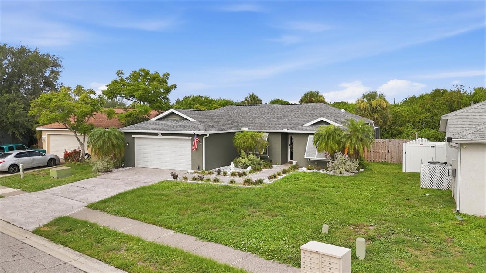 Welcome to this beautifully updated 3-bedroom, 2-bath ranch home in the highly desirable Gates Creek community, where you'll enjoy low HOA fees and NO CDD fees! This move-in-ready residence features an open-concept floor plan with tasteful updates throughout, creating a bright and inviting space perfect for both everyday living and entertaining.
The heart of the home is the stunning remodeled kitchen, showcasing shaker-style cabinetry, quartz countertops, stainless steel appliances, a decorative tile backsplash, and a spacious breakfast bar. Modern tile flooring flows throughout the entire home, complemented by plantation shutters, updated lighting fixtures, and stylish ceiling fans. The owner's suite offers a custom California-style closet system, while both bathrooms have been completely renovated with contemporary finishes.
Step outside to your own private backyard oasis! Outdoor living is truly exceptional with recently updated sparkling salt water swimming pool, expansive covered lanai, additional outdoor patio space, and a fully fenced yard featuring low-maintenance artificial turf throughout. It's the perfect setting for entertaining family and friends or simply relaxing in the Florida sunshine.
Additional upgrades include an alarm system with security cameras, epoxy-coated garage floor, hurricane-rated garage door, EV charger installed in garage, decorative front hurricane shutters, newer pool pump, and a 2023 A/C system. Attractive landscaping enhances the home's curb appeal and welcomes you home.
Conveniently located just minutes from Lakewood Ranch, I-75, and the growing retail corridor at State Road 64, you'll have easy access to Costco, Target, Hobby Lobby, numerous restaurants, shopping, and everyday conveniences. This exceptional property combines style, comfort, and an unbeatable location—don't miss the opportunity to make it yours!