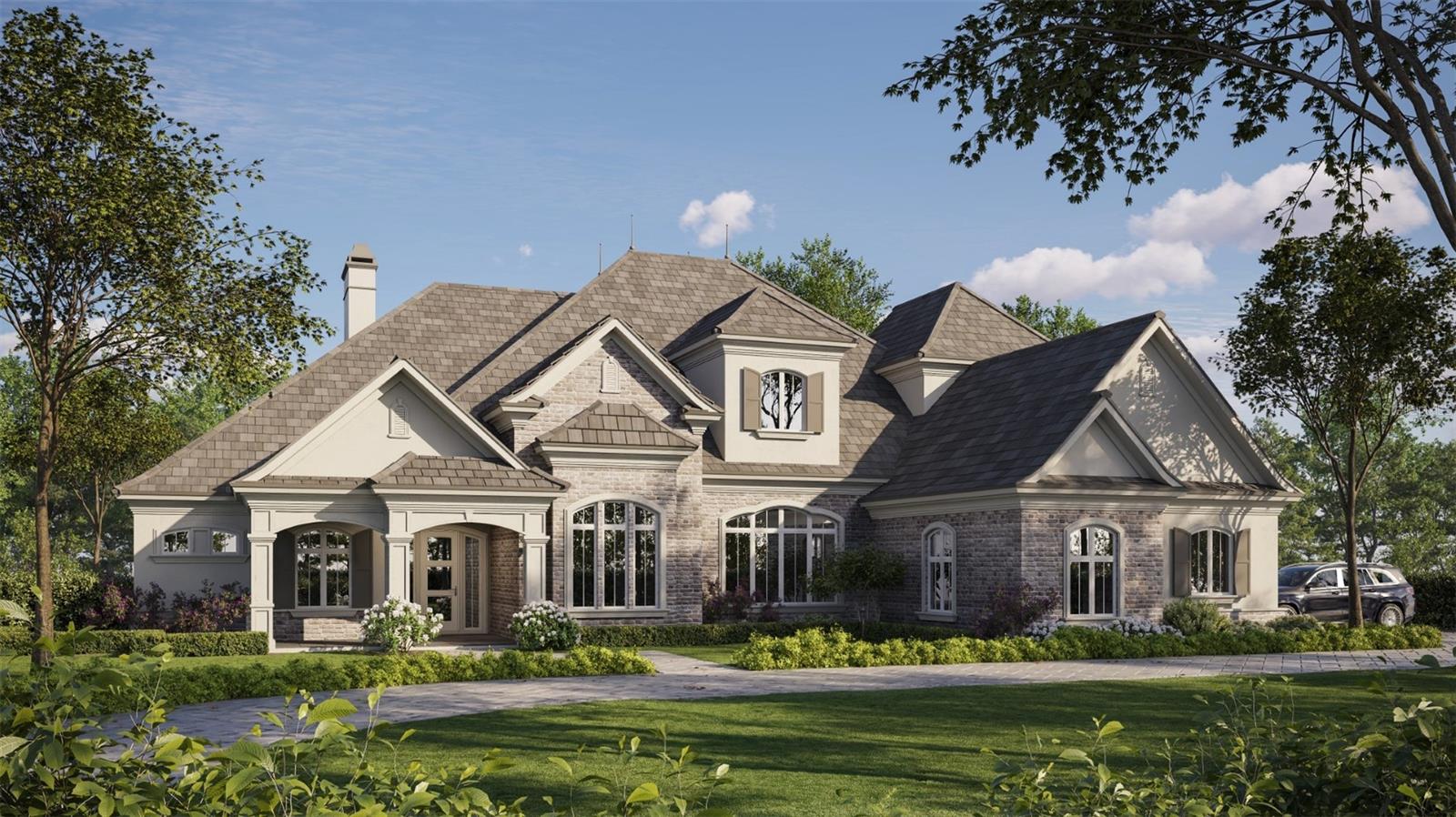 Under Construction. Experience timeless sophistication at Champions Manor, a masterfully crafted residence in the exclusive Debonair Estates community. This stunning two-story home blends classical architecture with modern luxury, offering an exceptional 4-bedroom, 4.5-bath layout that redefines elegant living.

Built by Equestrian Luxury Homes, renowned for their commitment to quality and craftsmanship, and designed by the Roberts Design Group, an award-winning leader in luxury design, this home exudes refinement in every detail.

Step inside to soaring 13-foot ceilings that crown the expansive main living area, accented by multi-layered custom crown molding, 8-foot doors with elegant moldings, and classical cased openings. The open-concept floor plan invites natural light throughout, while dual folding glass doors create a seamless transition between indoor and outdoor living spaces.

The chef’s kitchen is a statement of form and function, featuring a large central island, custom panel-front Sub-Zero, Wolf, and Cove appliances, hand-painted cabinetry, and quartz, granite, and marble countertops complemented by decorative backsplashes. A walk-in pantry provides ample storage, while the adjacent dining and living areas set the stage for effortless entertaining.

A custom gas fireplace and mantle warm the main living room, mirrored by a second fireplace in the outdoor living area, where you’ll find an outdoor kitchen complete with grill and under-counter refrigeration—perfect for gatherings under the stars.

Each of the home’s four bedrooms includes an en suite bath featuring marble and porcelain tile finishes, frameless glass shower enclosures, and luxury fixtures. The primary suite is an elegant retreat offering separate his-and-her dressing rooms, each meticulously designed for both style and practicality.

Additional highlights include a designated study/office, a fully outfitted laundry room with extra storage, and a two-car garage plus a dedicated golf cart garage with a built-in charging station. The hardscape entrance and driveway provide a stately welcome, while prewired sound and security systems, lightning protection, and upgraded designer lighting ensure modern comfort and peace of mind.

With every element thoughtfully selected and flawlessly executed, Champions Manor stands as a showcase of architectural excellence and refined living—a home where craftsmanship, beauty, and comfort converge in perfect harmony.