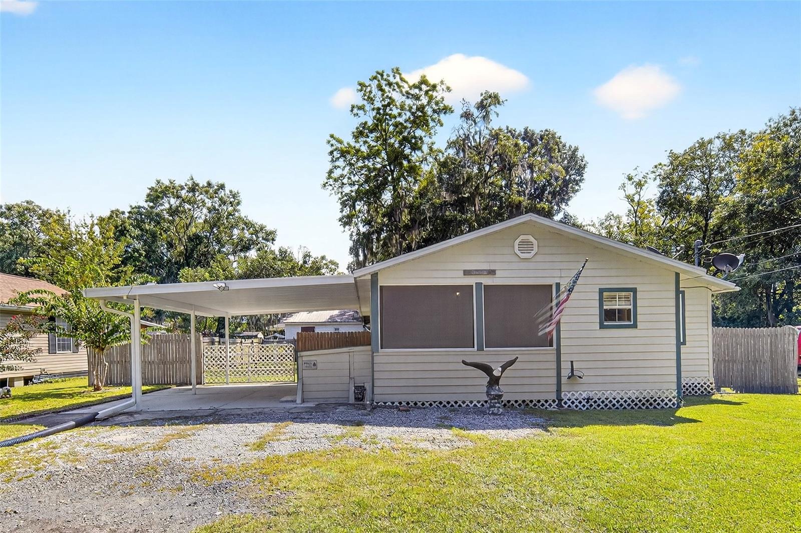 NEW ROOF INSTALLED (3/6/26) Charming 2-bedroom, 2-bath home in the heart of Starke! This move-in ready property features a brand-new AC and Hardie board siding. Enjoy the enclosed front porch for morning coffee and a spacious back porch overlooking the fenced yard...perfect for outdoor living. The home also includes a carport with additional parking and a large utility/storage shed for all your needs. Inside, you’ll find a turnkey layout designed for easy living and comfort. Conveniently located near shops, dining, and schools, this home offers both practicality and charm. FREE APPRAISAL - Credit at closing with preferred lender now until the 1st of April!