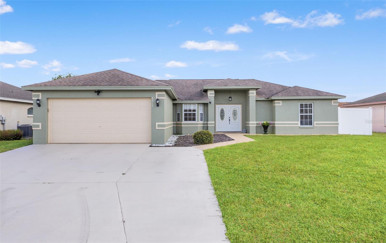 Welcome to this beautifully maintained 3-bedroom, 2-bath home perfectly situated on a peaceful lot with serene water views and abundant natural light throughout. Fresh exterior paint adds to the home’s curb appeal, while the roof and AC were both replaced just 5 years ago, offering added peace of mind.

Inside, you’ll find a desirable split floor plan featuring soaring high ceilings, elegant double entry doors, and French doors leading to the outdoor living space. The spacious kitchen is complete with stainless steel appliances, a cozy breakfast nook, and overlooks the bright and airy living area — making it ideal for both everyday living and entertaining guests.

The remodeled guest bathroom adds a stylish, modern touch, while the inside laundry room provides everyday convenience. Step outside to enjoy the concrete slab patio and fully vinyl-fenced yard, perfect for relaxing, entertaining, or taking in the tranquil pond setting.

Combining comfort, functionality, and beautiful waterfront views, this home is one you won’t want to miss.
