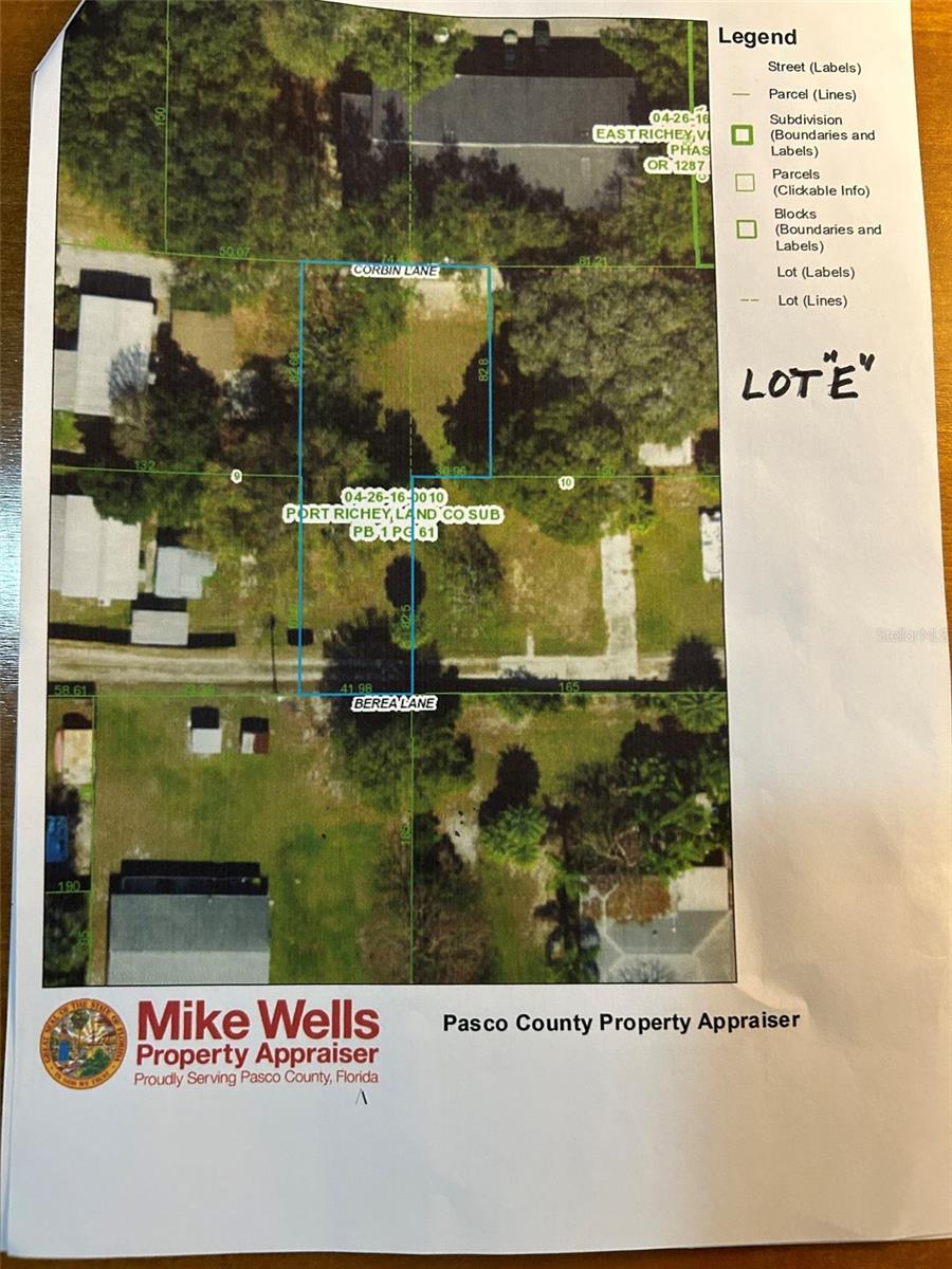 PORT RICHEY LAND CO SUB - Land