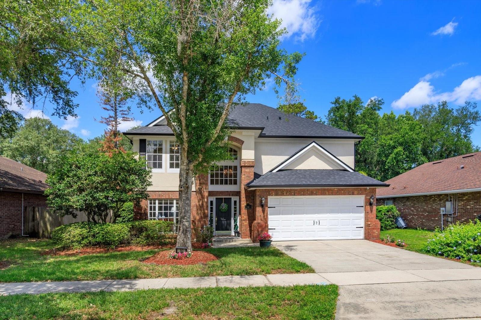 Nestled in the highly desirable Tuskawilla community of Oviedo, this beautifully maintained home offers the perfect blend of comfort, privacy, and timeless charm.  Featuring 3 bedrooms, 2.5 bathrooms, and a versatile BONUS LOFT area ideal for a home office, playroom, or potential 4th bedroom, this home is thoughtfully designed for both everyday living and entertaining.  Enjoy peace of mind with major updates already completed, including a NEW ROOF & GUTTERS (Oct. 2025) and NEW HVAC system (July 2022).  The home also features newer appliances, abundant storage and closet space and ceiling fans throughout.  Step outside to your own private backyard retreat complete with a screened-in pool, covered lanai, lush landscaping, and no rear neighbors, creating a serene setting perfect for relaxing or hosting guests.  Nearly every room in the home overlooks the sparkling pool area, filling the home with natural light and beautiful views.  Inside, you’ll appreciate the elegant custom wood molding and detailed millwork accents surrounding the windows and doors, adding warmth and character throughout the home.  The formal living and dining rooms provide excellent entertaining space, while all windows are outfitted with wood faux blinds for a polished finish.  The second level offers convenience and functionality with all bedrooms and the laundry room located upstairs.  The primary suite offers a stunning tray ceiling and grand en suite bath with dual vanity, make-up area, spa tub, private toilet and separate shower.  Primary walk-in closet allows for direct access to the laundry room.  Entire home is completed in neutral inviting tones.  A spacious 2-car garage completes this exceptional property along with a built-in Security System for added peace of mind.  Ideally located close to everything, this home is just minutes from the Tuskawilla Country Club, SR 417, parks, walking trails, fine dining, shopping, and top-rated Seminole County schools.  Oviedo is known for its charming hometown feel, beautiful tree-lined neighborhoods, community events, and exceptional quality of life.  Residents enjoy nearby outdoor recreation, local farmers markets, Oviedo on the Park, and easy access to the University of Central Florida and major employers.  Conveniently located just a short drive from downtown Orlando, world-famous attractions, and Florida’s beautiful beaches, this home truly offers the best of Central Florida living!