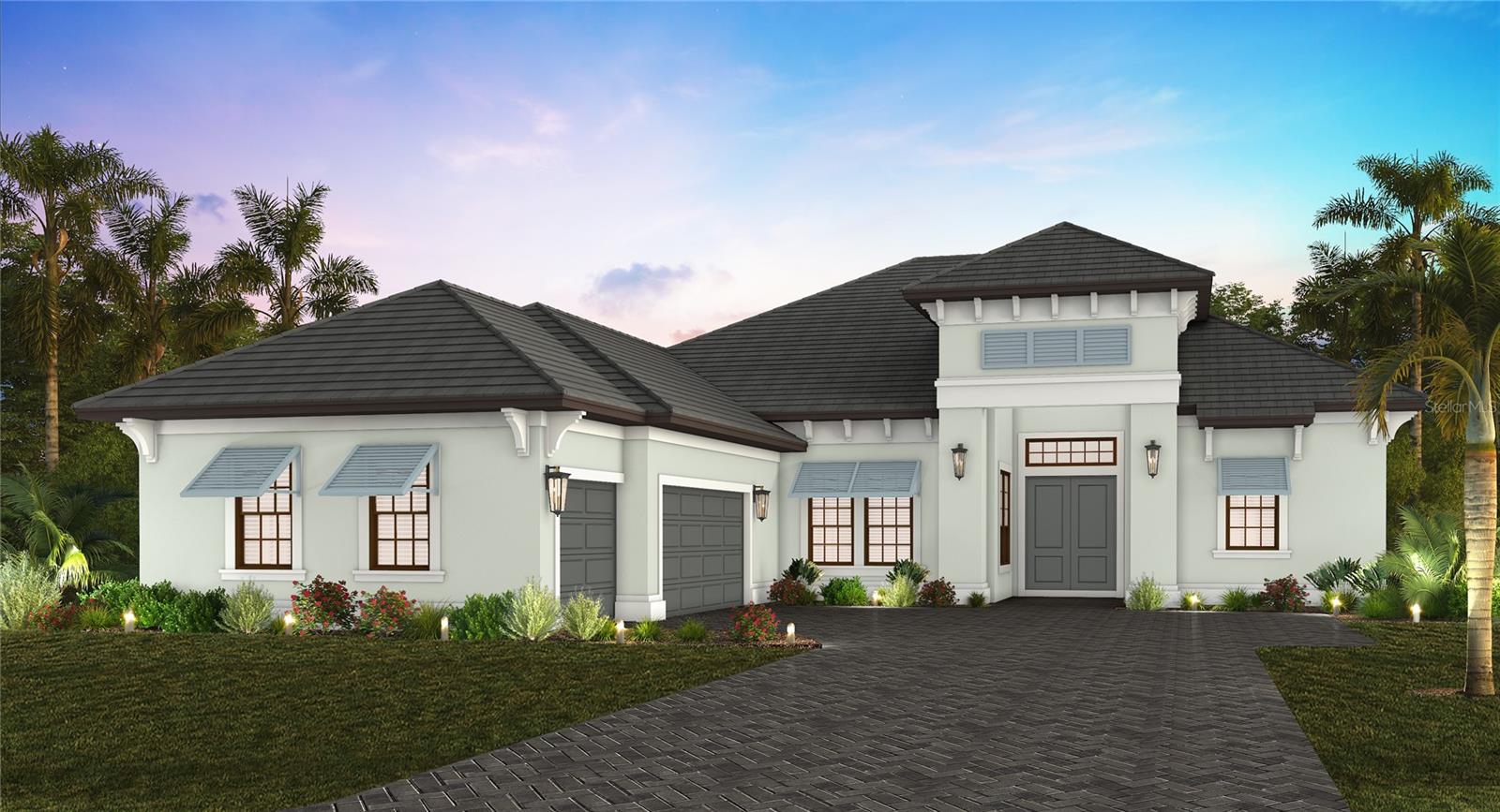 Under Construction. Luxury extends beyond the walls of this exceptional custom home—it’s reflected in the lifestyle that surrounds it. Nestled within the boutique community of Tideline, this Neal Signature Homes residence showcases refined craftsmanship, sophisticated design, and an ideal Northwest Bradenton location. Surrounded by peaceful preserves, scenic waterways, and charming coastal neighborhoods, residents enjoy convenient access to Robinson Preserve, Palma Sola Botanical Park, Geraldson Community Farm, waterfront dining, boating, and the sugar-sand beaches of Anna Maria Island.

Thoughtfully designed for both everyday living and entertaining, this thoughtfully crafted home offers 3 bedrooms, 4 full bathrooms, a private den, a versatile club room, and a 3-car side-entry garage. The open-concept floor plan is anchored by a spacious great room featuring dramatic 90-degree sliding glass doors that open seamlessly to the outdoor living area.

The expansive covered lanai creates a private backyard retreat with a resort-style pool and spa, generous covered seating and entertaining space, and tranquil preserve views. Enjoy colorful evening skies and seasonal peekaboo sunset views from the comfort of your own outdoor oasis.

The chef-inspired kitchen is designed to impress with an oversized center island, premium finishes, abundant cabinetry, and an effortless connection to the dining area and great room, making it ideal for entertaining family and friends.

The luxurious owner's suite offers a spa-like retreat featuring a freestanding soaking tub, spacious walk-in shower, dual vanities, and separate walk-in closets.

A private den provides the perfect space for a home office or reading room, while the spacious club room offers exceptional flexibility as a media room, game room, fitness studio, bourbon bar, or additional gathering space.

Whether exploring Robinson Preserve, spending the day on Anna Maria Island, or relaxing poolside at home, this residence embraces the best of Florida's coastal lifestyle. Combining timeless architecture, exceptional craftsmanship, and a sought-after location, this luxury home offers an opportunity to enjoy one of Northwest Bradenton's most desirable coastal communities, where nature, recreation, and everyday elegance come together.