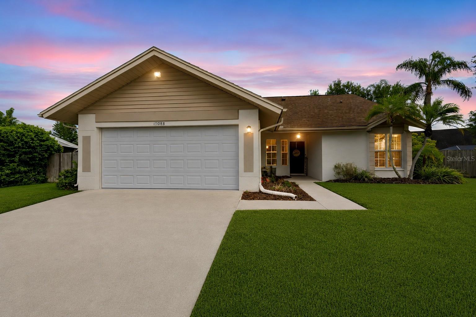 Virtually Staged. Welcome home to this inviting 4-bedroom, 2-bath Pool Home offering over 1,600 square feet of comfortable living space. Perfectly situated on a quiet cul-de-sac in the highly desirable Glens at Countryway, this home combines an ideal floor plan, exceptional outdoor living, and an unbeatable location to create the ultimate Florida lifestyle.

Step inside to soaring vaulted ceilings, abundant natural light, attractive flooring throughout, and a spacious semi-open floor plan that feels bright, open, and inviting. The living room and dining room flow seamlessly together and are centered around a cozy wood-burning fireplace, creating the perfect gathering space for family and friends.

The well-designed kitchen offers stainless steel appliances, abundant cabinetry, generous counter space, a convenient pass-through window to the dining room, and a charming bay-window breakfast nook with wraparound windows that fill the space with natural light—an inviting spot for a bistro table, morning coffee, or casual meals.

The spacious primary suite offers a peaceful retreat with a spacious walk-in closet and a private en-suite bathroom featuring a garden tub, separate walk-in shower, and ample storage. Three additional bedrooms provide flexibility for family, guests, or a home office, with one bedroom offering direct access to the guest bathroom for a convenient semi-en-suite layout.

Step outside to your own private backyard oasis. The expansive screened lanai surrounds a sparkling pool and spa, creating the ideal setting for entertaining, weekend barbecues, or simply relaxing while enjoying Florida's year-round sunshine. The fully fenced backyard offers plenty of room for pets, play, gardening, or creating an even more private outdoor retreat.

Located in the highly desirable Countryway community, residents enjoy no CDD fees and a low HOA, while taking advantage of exceptional amenities including an executive golf course, four tennis courts, basketball courts, volleyball court, soccer and softball fields, playgrounds, picnic areas, parks, and two dog parks.

Outdoor enthusiasts will appreciate the nearby Upper Tampa Bay Trail, offering miles of scenic biking, jogging, walking, and outdoor recreation. This prime location is just minutes from West Park Village, the YMCA, Citrus Park Mall, shopping, dining, Tampa International Airport, Downtown Tampa, and Florida's award-winning Gulf Beaches.

Situated within an A-rated school district, this home offers the perfect combination of comfort, convenience, outstanding community amenities, and an unbeatable location.

Don't miss your opportunity to own this exceptional Pool Home in one of Tampa's most desirable communities. Schedule your private showing today!