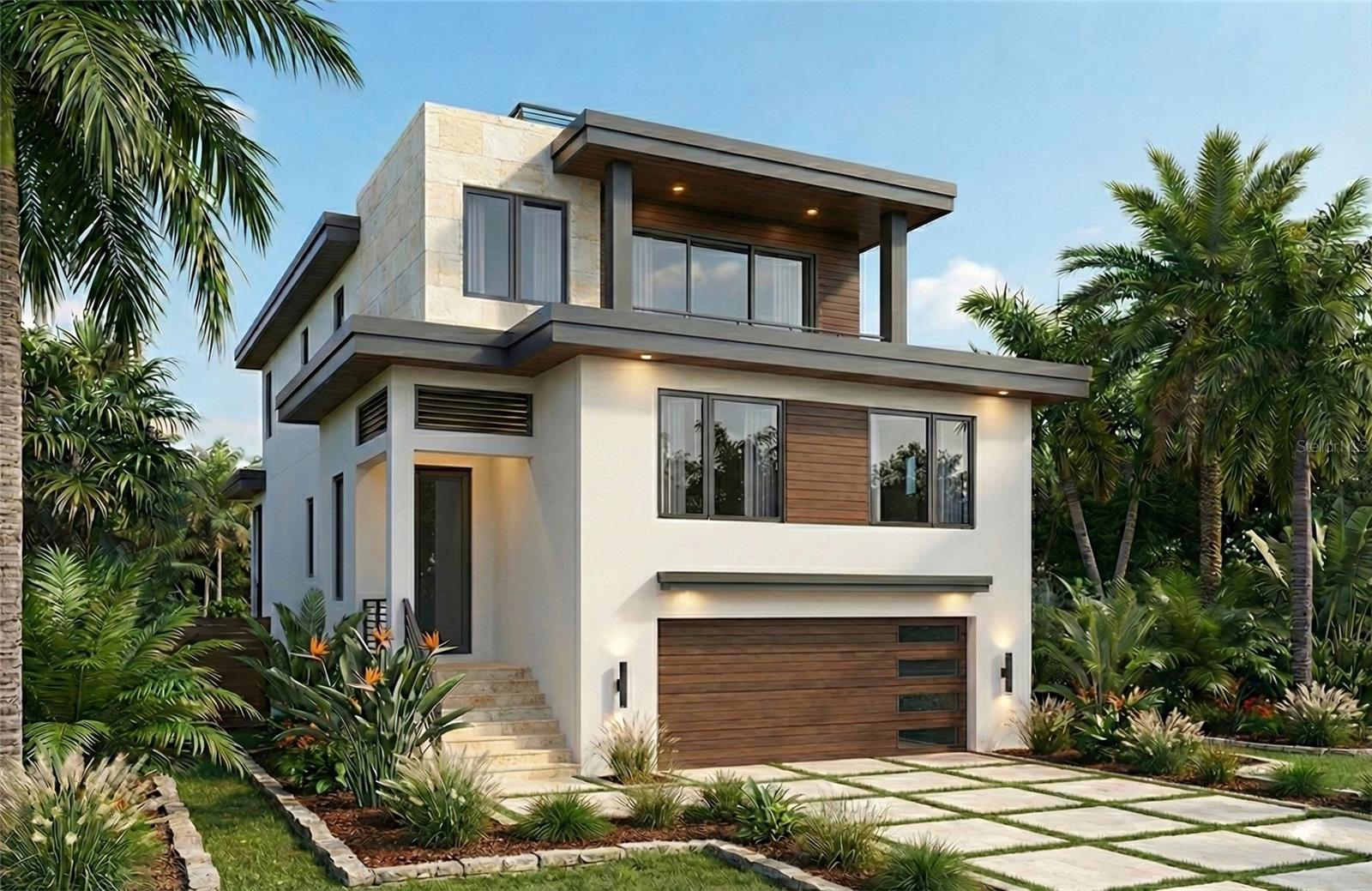 Pre-Construction. To be built. Joint-Venture opportunity partnering with investors up and down Florida's coast. Brought to you by Noah Thomas Builders — where modern luxury meets timeless coastal elegance.  A masterclass in luxury homebuilding, this Noah Thomas Builders contemporary coastal home offers an exceptional blend of modern aesthetics and is built to FEMA's latest standards. Step inside this 3240 sqft home offering four bedrooms, four bathrooms, an open-concept floor plan with high ceilings and premium finishes throughout. It features all hurricane-rated windows and doors and is constructed to be as hurricane and flood-proof as possible-giving you peace of mind while living steps from the water. The kitchen boasts quartz countertops, top-tier appliances, and a spacious island perfect for entertaining. Retreat to the luxurious master suite with spa-inspired bath and expansive walk-in closets. Endless sunshine, gentle breezes, and your own private pool and spa — relax, unwind, and entertain in your personal outdoor oasis. Additional highlights include a private elevator, gas generator and wine room.  The rooftop deck, however, defines this residence. This elevated sanctuary invites you to experience Siesta Key from a completely new perspective. Your private escape above it all — a space built for sunsets, sea breezes, and unforgettable gatherings. Situated on the quiet north end of Siesta Key, Roberts Point is prized for its natural beauty, privacy, and proximity to Siesta Beach, Siesta Village, and downtown Sarasota. All images, renderings, and descriptions illustrate the intended design and style by Noah Thomas Builders. Finishes, materials, and specifications may change during the build process. Pricing, availability, and final details subject to adjustment prior to completion.