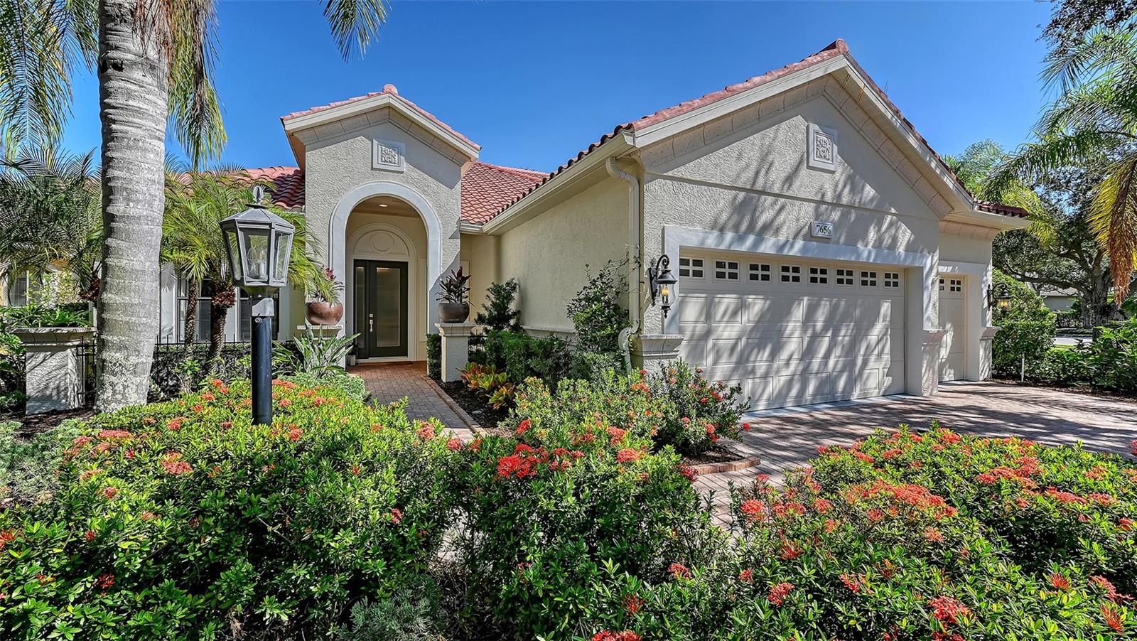 Fully renovated and move-in ready! Set on an oversized homesite and completely transformed with a fresh, contemporary style, this beautifully renovated and furnished 4-bedroom, 3.5-bath home offers nearly 3,200 square feet of light-filled living space in the heart of Lakewood Ranch Country Club. Thoughtfully updated from top to bottom with everything new—roof, A/C, water heater, engineered hardwood flooring, cabinetry, countertops, appliances, lighting, bathrooms, modern wine bar and more—it’s a move-in-ready home where every detail is brand new. Even the pool has been resurfaced and all new pool equipment added. Inside, the reimagined kitchen showcases sleek cabinetry, new appliances, and custom finishes, while the open-concept design flows effortlessly to the lanai and pool area for ideal indoor/outdoor living with hurricane roll-down shades for extra storm protection. Throughout the home designer finishes, custom wall accents, and refined design details elevate each space, blending comfort and sophistication throughout. Set within a gated enclave surrounded by mature trees and tranquil ponds, this residence combines the charm of an established community with the appeal of modern luxury living. Lakewood Ranch is the number one best-selling, multigenerational community in the country located near world-class shopping, dining, entertainment of Lakewood Main Street, University Town Center, Waterside Place, downtown Sarasota and is minutes to I-75, beaches, great schools and medical facilities. Membership to the Lakewood Ranch Golf and Country Club is optional.