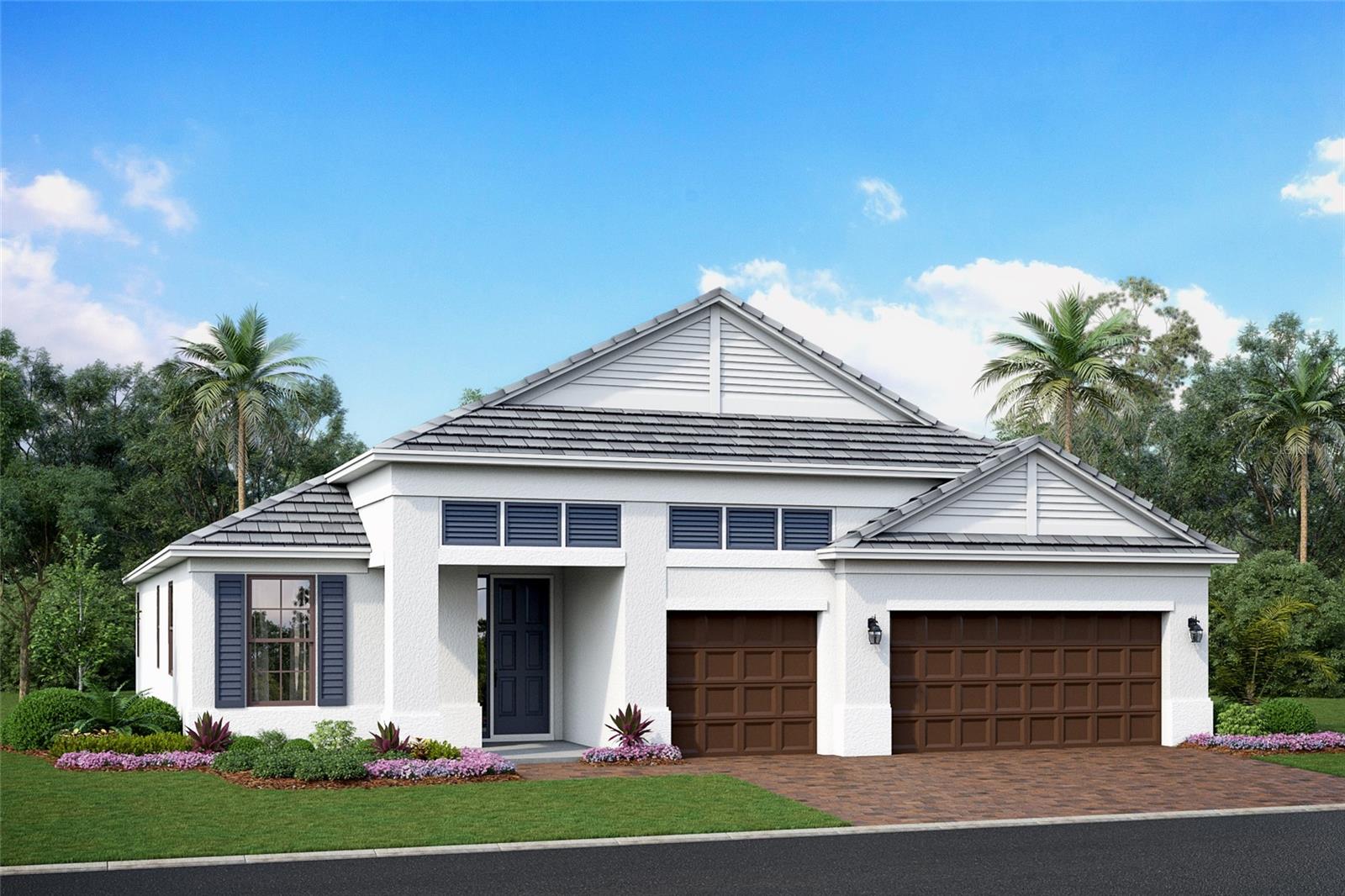 Pre-Construction. To be built. ****SPECIAL FINANCING AVAILABLE FOR A LIMITED TIME ONLY FROM PREFERRED LENDER. RESTRICTIONS APPLY, FOR QUALIFIED BUYERS, SUBJECT TO APPLICABLE TERMS AND CONDITIONS. SUBJECT TO CHANGE WITHOUT NOTICE****
Welcome to the Ginnie. 
The interesting elevation gives this home a distinct look, and a 3-car garage makes for a wide driveway, offering extra space for parking.
A large entry space opens into a long hallway. A light-filled fourth bedroom sits towards the front of the home.
A massive great room is the highlight of the Ginnie, giving you space for entertaining. Waiting to be filled with cozy rugs and plush leather seating, the great room will be a comfortable gathering point.
Opening into a spacious kitchen, the extra-long center island is perfect for additional seating and giving you more counter space to work with. A café sits to the side, overlooking the outdoors for everyday dining.
Off of the great room sits the large owner's suite. A split owner's bath and huge walk-in closet give you plenty of space to spread out and breathe. The owner's suite is truly a place you can relax and unwind after a long day.
A three-car garage completes the Ginnie, giving you flexibility and room for additional storage or even a home gym.