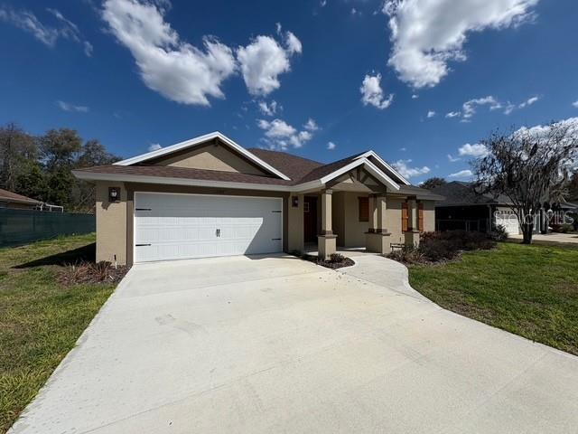 Brand-New 3 Bed, 2 Bath Home in Marion Oaks – Ocala, FL

Welcome home to this beautiful new construction home in Marion Oaks! This thoughtfully designed 3-bedroom, 2-bath residence with a 2-car garage offers modern finishes, an open-concept layout, and quality craftsmanship throughout.

The spacious kitchen features elegant granite countertops, a large island, and a pantry, making it perfect for both everyday living and entertaining. Luxury vinyl plank flooring flows throughout the main living areas, with soft carpet in the bedrooms for added comfort. Both bathrooms are finished with tile.

Additional features include:

2-car garage with garage door opener
Pull-down attic stairs for convenient storage
Inside laundry room
Covered lanai for relaxing or entertaining outdoors
Irrigation system to help maintain your lawn
10-year structural warranty for added peace of mind

Located in the growing Marion Oaks community, this move-in-ready home offers modern comfort, quality finishes, and exceptional value.
