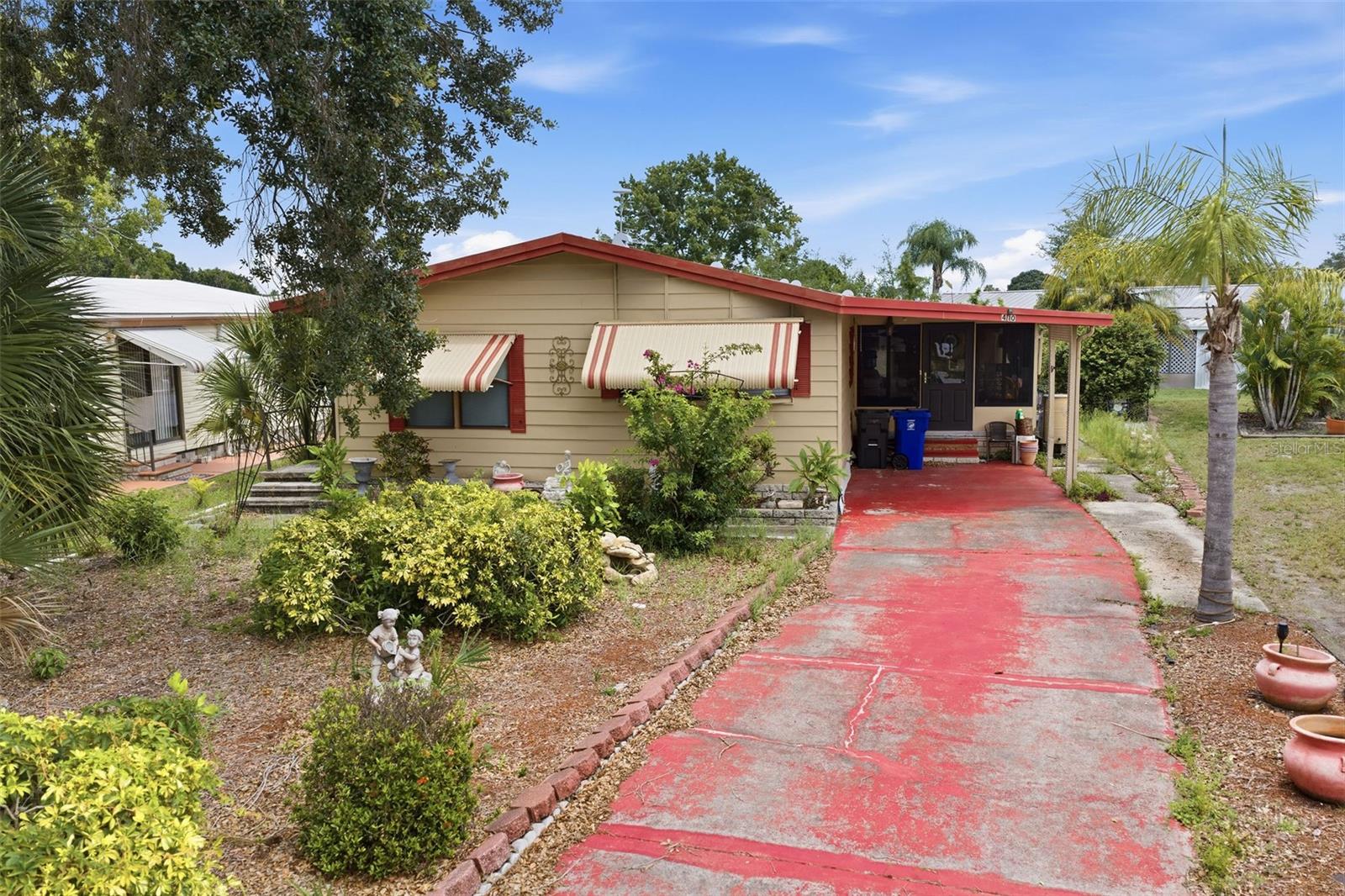 Welcome to Gull-Aire Village, one of Pinellas County's most desirable and active 55+ communities! Don't miss this opportunity to own a home in the highly sought-after Gull-Aire Village, where you own the land and enjoy an incredibly affordable HOA fee of just $70 per month. Whether you're looking for a full-time residence, seasonal retreat, or future investment property, this community offers exceptional flexibility with the ability to rent your home after only one year of ownership. Gull-Aire Village is known for its vibrant atmosphere, active social calendar, and unbeatable location. Residents enjoy the convenience of being within walking distance to shopping, entertainment, and dining, including AMC Theatres, Bealls, Marshalls, Earth Fare, PetSmart, and Dollar Tree. Nearby restaurants include Shaker & Peel, Craft Street Kitchen, and Eve's Family Restaurant. Additional conveniences such as Westfield Countryside Mall, Walmart, Publix, and Countryside Hospital are just minutes away. Plus, you'll be approximately 20 minutes from the award-winning beaches and natural beauty of Honeymoon Island and Caladesi Island State Park. Pet friendly with one pet allowed of any size. Experience affordable Florida living in a welcoming community that truly has it all. Schedule your private showing today! Cash only for the ease of the seller.