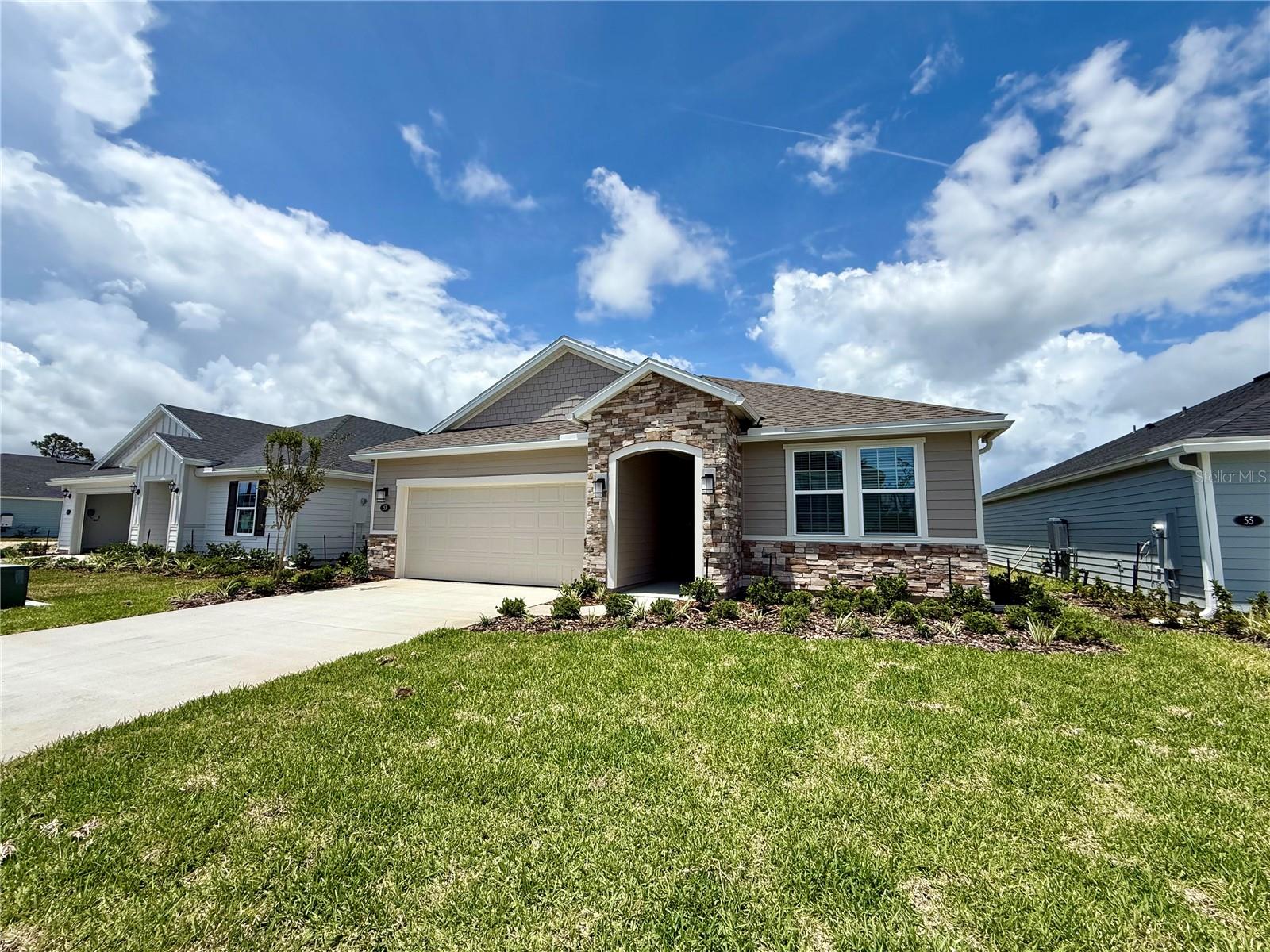 Welcome to Beach Park Village, where comfort, convenience, and coastal living come together in this brand new KB Home rental. Ideally located near Wadsworth Park, shopping, medical facilities, dining, and just a short drive to the beach, this beautifully designed home offers 4 bedrooms, 2 bathrooms, and 2,003 living square feet with a 2-car garage. Inside, you’ll find 9’ ceilings, tile and luxury vinyl plank flooring throughout, quartz countertops, blinds, ceiling fans, and a spacious primary suite with walk-in closet. The open-concept kitchen features a gas range, while the home also includes a gas water heater, gas dryer option, and built-in gas hookup for your grill. Relax and unwind on the screened rear porch overlooking peaceful water views. The garage features extra length with epoxy coating. Dogs permitted with additional pet screening. Available now for immediate occupancy! Walking distance to Publix & Wadsworth Park. Short 3 min drive to Flagler Beach pier & surround amenities or a quick bike ride!