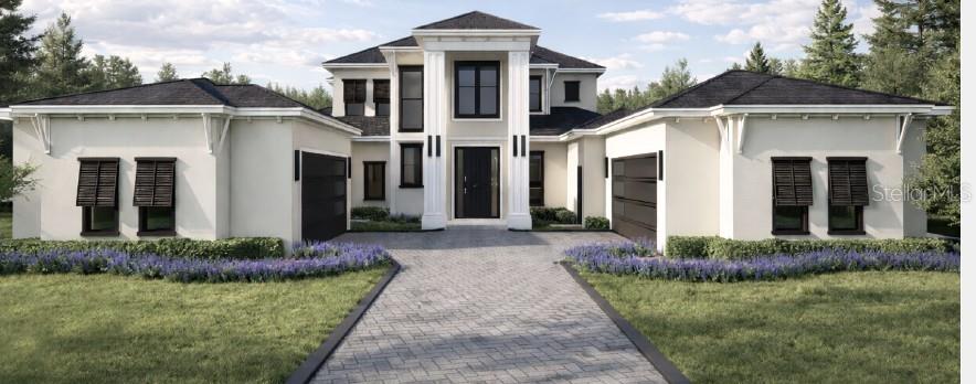 Under Construction. A statement of modern luxury by DelPupo Homes, this newly crafted custom estate is taking shape on homesite 322E within the private gated golf and lakefront community of Bella Collina. Designed with clean architectural lines, soaring volumes, and an elevated palette of curated finishes, this residence blends timeless elegance with contemporary sophistication in one of Central Florida’s premier luxury communities.

The interior is designed to impress from the moment of arrival, featuring expansive open living spaces, dramatic ceiling heights, oversized porcelain flooring throughout the main living areas, engineered hardwood flooring upstairs and in the bedrooms, and walls of glass that create a seamless connection between indoor and outdoor living. The designer kitchen serves as the centerpiece of the home, appointed with custom cabinetry, striking Calacatta Viola quartz countertops and backsplash, an oversized island, and a professional-grade Monogram appliance suite including a 48-inch gas rangetop, built-in refrigerator and freezer, double ovens, and integrated appliances designed for both everyday living and elevated entertaining.

The primary suite is envisioned as a private sanctuary with spa-inspired finishes that rival a luxury resort, including a freestanding soaking tub, expansive walk-in shower, custom cabinetry, Calacatta Mist quartz surfaces, and designer Brizo fixtures throughout. Secondary baths continue the refined aesthetic with curated marble selections, designer fixtures, and bespoke detailing.

Outdoor living is equally exceptional, offering a resort-style pool and spa, expansive covered lanai, and a fully equipped summer kitchen complete with quartz countertops, outdoor grill, beverage refrigerator, and ventilation hood — creating an ideal setting for entertaining beneath the Florida sun. Additional appointments include high-impact PGT windows and doors, designer hardware, epoxy-finished garage floors, curated lighting selections, and a spacious laundry room with built-in dog wash station.

Positioned within the exclusive Bella Collina community, residents enjoy access to the Sir Nick Faldo-designed championship golf course, full-service spa, fitness center, tennis, pickleball, fine dining, and a vibrant year-round social lifestyle just minutes from Orlando. Buyer may have limited opportunity to personalize select finishes depending on the stage of construction. Developer will defer the $40,000 Sports Membership Deposit at closing.