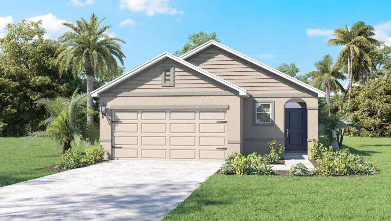 Under Construction. The Allex is one of our one-story floorplans featured in Millstone in Lakeland, Florida. With 2 exteriors to choose from, the Allex is sure to turn heads.

Inside this 3-bedroom, 2-bathroom home, you’ll find 1,504 square feet of comfortable living. The living area is an open concept, where your kitchen, living, and dining areas blend seamlessly into a space perfect for everyday living and entertaining. Relax on the covered lanai looking out to your backyard.

The kitchen features granite countertops, luxury vinyl planks, stainless-steel appliances and a walk-in pantry which are sure to both turn heads and make meal prep easy. You’ll never be too far from the action with the living and dining area right there.

In every guest bedroom you’ll have carpeted floors and a closet in each room. Whether these rooms become bedrooms, office spaces, or other bonus rooms, there is sure to be comfort.

The primary bedroom located in the rear of the home has its own attached bathroom that features a walk-in closet and all the space you need to get ready in the morning. Sharing a sink isn’t a worry with the double vanity.

Like all homes in Millstone, the Allex includes all concrete block and also smart home technology, which allows you to control your home anytime with your smart device while near or away.

Contact us today and find your home at Millstone.

*Photos are of similar model but not that of the exact house. Pictures, photographs, colors, features, and sizes are for illustration purposes only and will vary from the homes as built. Home and community information including pricing, included features, terms, availability, and amenities are subject to change and prior sale at any time without notice or obligation. Please note that no representations or warranties are made regarding school districts or school assignments; you should conduct your own investigation regarding current and future schools and school boundaries.*