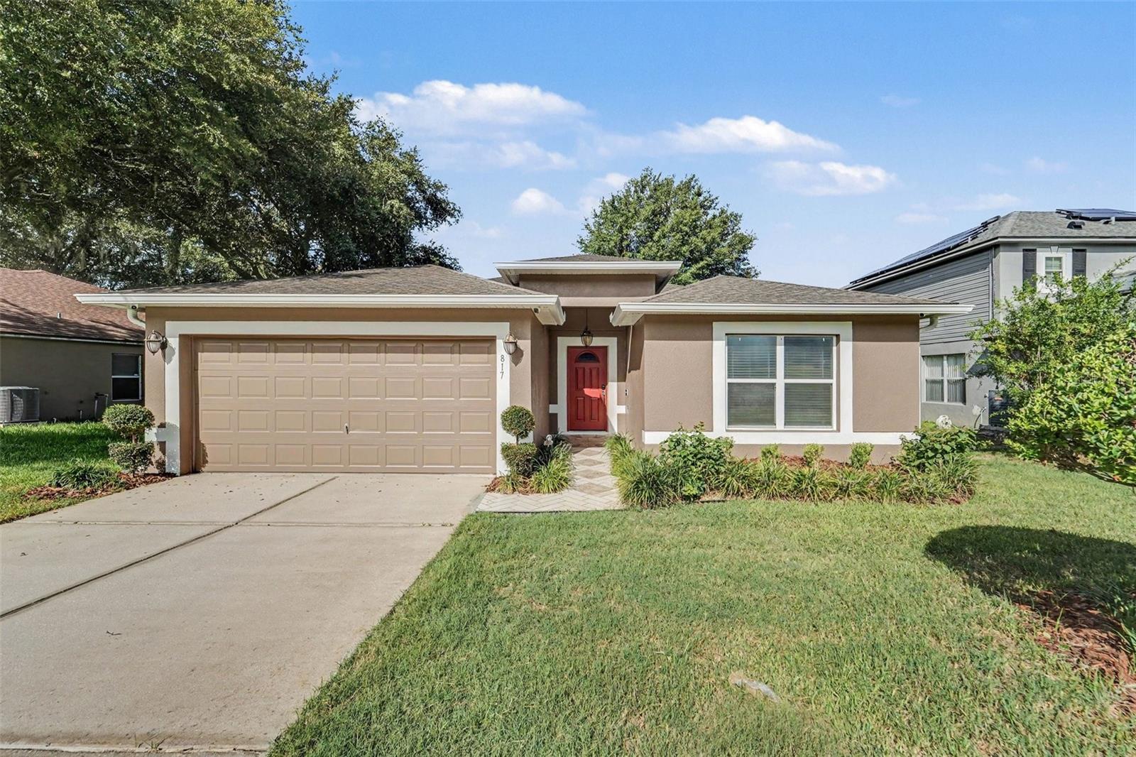 Discover this beautiful 3-bedroom, 2-bath lakefront home, offering comfort, style, and the
perfect blend of indoor and outdoor Florida living. From the moment you step inside, you’ll
appreciate the open floorplan, vaulted ceilings, and flexible living spaces designed for both
relaxation and entertaining.
Enjoy morning coffee or end your day with stunning sunsets from the screened rear porch,
complete with a stone stairway leading to your spacious lakefront backyard—a serene setting
rarely found.
The chef-inspired kitchen features a cozy eating space, breakfast bar, stainless steel
appliances, granite countertops, and a convenient closet pantry. The Great Room showcases
crown molding and an electric fireplace with customizable color settings, while sliding glass
doors open to the lanai for seamless indoor-outdoor living.
Retreat to the spacious primary suite, offering a large walk-in closet and a spa-style en-suite
bath with dual sinks, granite vanity, garden soaking tub, multi-head walk-in shower, linen
closet, and a bidet toilet seat. The split-bedroom layout provides privacy, with two additional
bedrooms conveniently located near the second full bath—also upgraded with granite
countertops and a bidet toilet seat. Bedroom two features an oversized closet and ceiling fan.
Homes offering this level of lakefront living, upgraded finishes, and thoughtful design are
rare. Make your move before this one slips away.