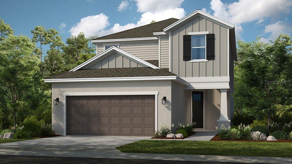 What's Special: Corner Lot | Pond View | Loft | Covered Lanai | Gourmet Kitchen. New Construction - Ready Now! Built by America's Most Trusted Home Builder. Welcome to the Santa Rosa at 5641 Gingham Drive in Westview! This thoughtfully designed new two-story home offers a bright and open layout perfect for everyday living and entertaining. The foyer leads to a spacious great room that flows seamlessly into the dining area and gourmet kitchen, creating the heart of the home. The first-floor primary suite provides a private retreat with a well-appointed bath and walk-in closet. The covered lanai extends your living space outdoors for relaxing or gathering. Upstairs, a versatile loft overlooks the great room below and is complemented by three secondary bedrooms and two full bathrooms for added comfort. Welcome to Westview! Here, you can wake up to fresh morning air and the natural sounds of the outdoors in a thoughtfully planned community. You are surrounded by protected wetlands, forested uplands, ponds, open space, and miles of trails that invite you to explore right outside your door. Westview is ideally located near Poinciana Parkway in Kissimmee, Florida, placing you close to Lake Toho, Kissimmee Lakefront Park, Old Town, Walt Disney World, and more. This is a neighborhood where nature, convenience, and everyday adventure come together. Additional Highlights Include: quartz countertops in kitchen and primary bath, tray ceiling package, rain shower head in primary bath, and personalized home technology. Photos are for representative photos only. MLS#O6415964