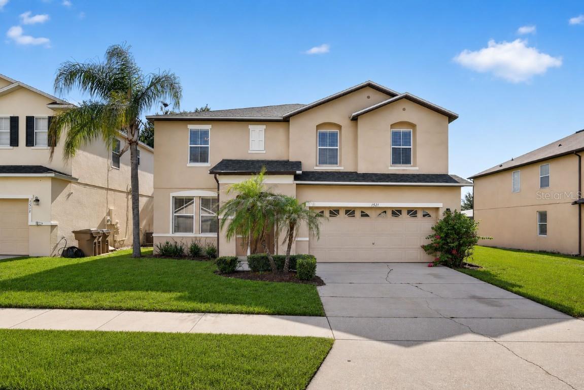 This stunning two-story family pool home, located in the desirable Sunrise Lakes community of Clermont, offers approximately 2,918 sq. ft. of living space and is zoned for short-term rentals. This 4-bedroom, 2.5-bath pool home backs onto a scenic pond, providing beautiful water and sunset views. Step inside to a bright and spacious open-concept living room, family room and dining area; oversized kitchen with plenty of cabinets and countertops space , fully equipped with stainless steel appliances, including a refrigerator, stove, microwave and dishwasher. The breakfast area offers a walk-out to the pool. The home boasts 4 generously sized bedrooms and an upstairs loft, providing plenty of space for relaxation, entertainment, or a home office. The primary bedroom includes a large walk-in closet and an ensuite with a separated shower stall and an oval bathtub. Outside, relax or entertain in the screen-enclosed private pool and relaxing SPA area. This residence perfectly blends comfort, style, and convenience, making it an ideal choice for families and/or investors alike who are seeking a modern, move-in-ready home. Additional features include a new roof, replaced in 2026 and an A/C unit replaced in 2019. This location is within close proximity from Disney World, and minutes away from Super Walmart, Publix, Lowe's, gas stations, restaurants, a public library, banks, convenient stores, and schools. Don’t miss the opportunity to make it yours and set up your appointment today !