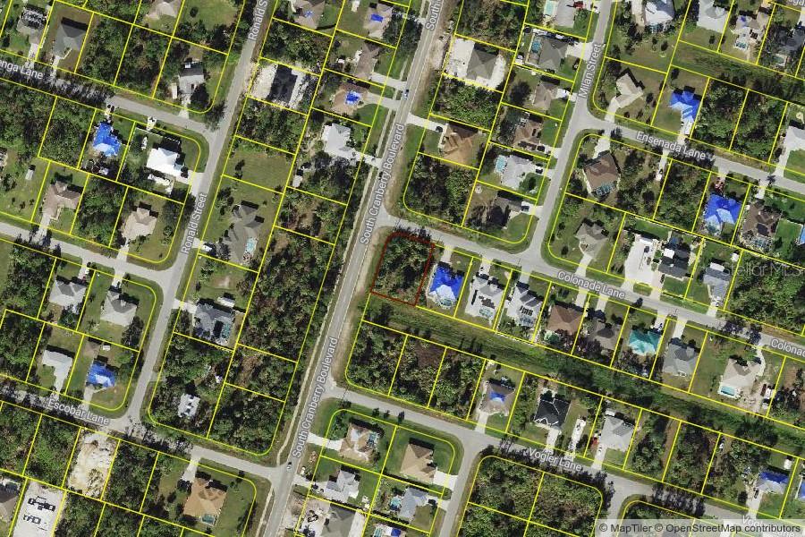 Oversized city water lot with 50 ft easement, that gives you additional privacy. Property is located in lovely neighborhood in the flourishing city of North Port, home of the Atlanta Braves Spring Training. Minutes away from the North Port Aquatic, Center, the NEW water park that features a 25-meter stretch pool, three slides, and a lazy river. Centrally located to US-41, I-75, schools, Suncoast Technical College, Shannon Staub Library and plenty of grocery & retail shopping, and dining. Close to Venice, Port Charlotte and Punta Gorda. Convenient access to a magnitude of golf courses, world class fishing, boating and stunning gulf beaches!