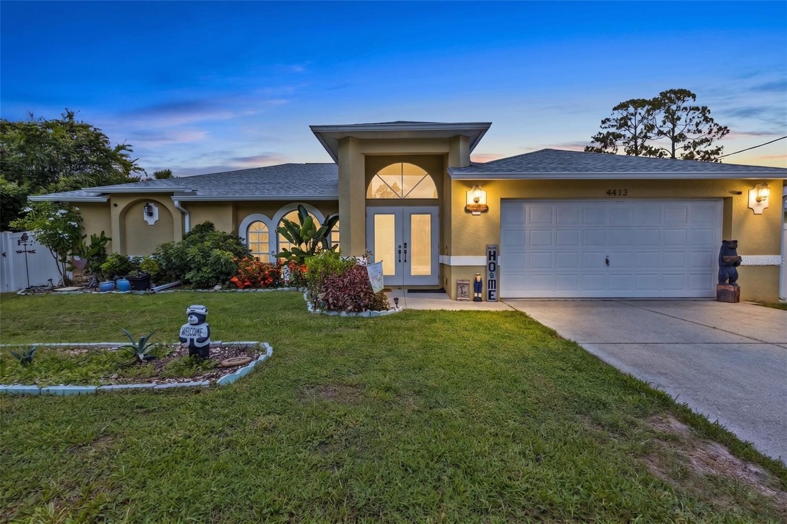Imagine ending each day with the gentle breeze drifting through your screened lanai as you relax surrounded by the privacy of your fully privacy fenced backyard in your large above ground spa. At 4413 S. San Mateo Drive, every detail has been designed to make everyday living feel like a Florida getaway.

Step inside this well-maintained 3-bedroom, 2-bath home where soaring cathedral ceilings and an open-concept floor plan create a bright, welcoming atmosphere. Natural light fills the spacious living area, seamlessly connecting to the dining space and updated kitchen featuring newer appliances and and stylish finishes that make cooking and entertaining effortless.
The thoughtfully designed split-bedroom floor plan offers privacy for family and guests alike. The generous primary suite is your personal retreat, complete with dual walk-in closets, private access to the lanai, and a completely updated en-suite bathroom designed for comfort. Recent updates, including a new roof, newer air conditioning system, and new flooring, renovated bathrooms, provide added peace of mind, while the oversized two-car garage offers room for vehicles, hobbies, and extra storage.
Situated on a generously sized lot with no HOA or deed restrictions, you'll have the freedom to enjoy your property your way. Located in one of Southwest Florida's fastest-growing communities, this home places you just minutes from shopping, restaurants, medical facilities, parks, golf courses, and everyday conveniences. Spend weekends exploring Warm Mineral Springs, kayaking along the Myakka River, enjoying spring training baseball at CoolToday Park, boating on Charlotte Harbor, or taking a short drive to the Gulf Coast's renowned beaches, including Venice Beach, Manasota Key, and Boca Grande.
Whether you're searching for your first home, a seasonal escape, or a place to enjoy the Florida lifestyle year-round, this move-in-ready residence offers the perfect combination of comfort, convenience, and the freedom to truly make yourself at home.