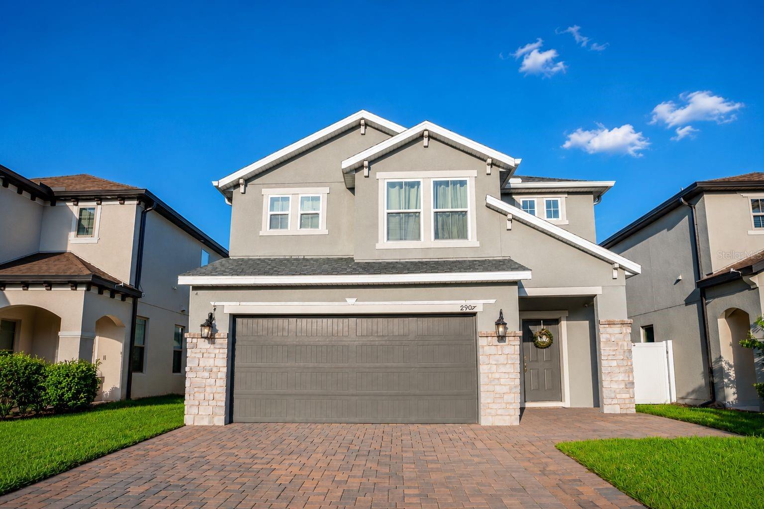 Beautiful and move-in ready! Two-story home featuring an open-concept layout with spacious living and dining areas, wood-look flooring on the first floor, granite countertops, stainless steel appliances, and generously sized bedrooms. Located in the desirable Marbella community with resort-style amenities including pool, playground, and green spaces. Conveniently close to Lake Nona, Medical City, major highways, shopping, dining, and Orlando International Airport. Easy to show!
