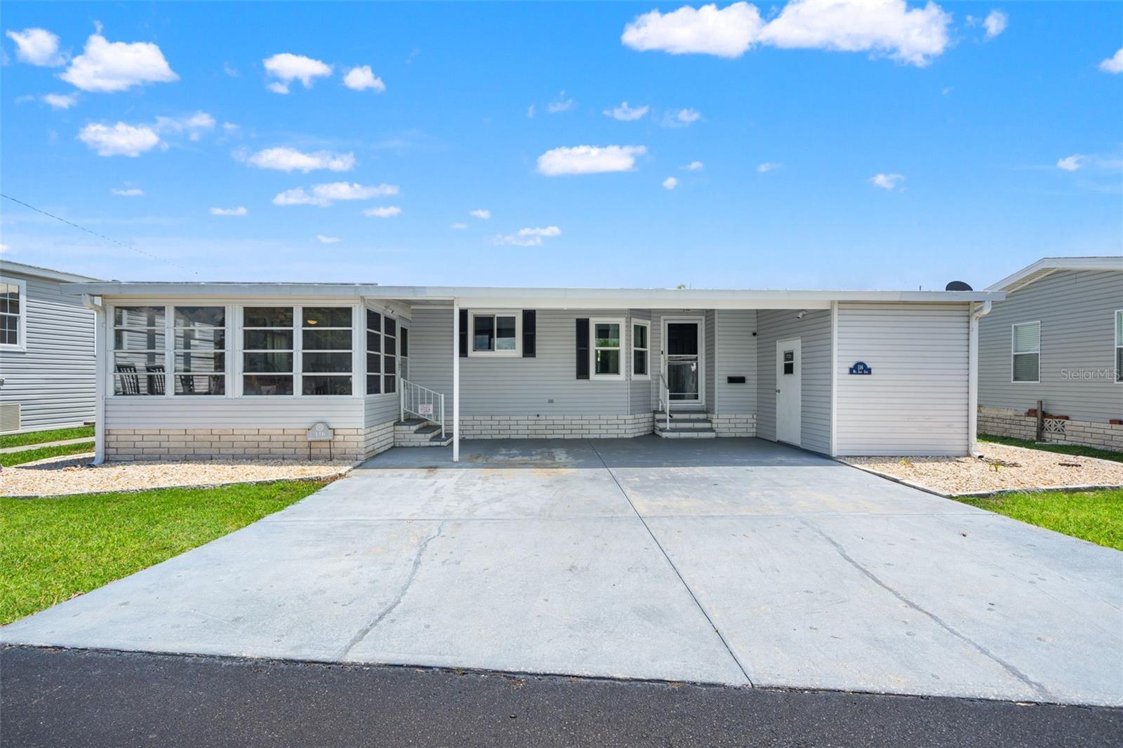 Welcome to worry-free Florida living in the highly sought-after 55+ community of Mobel Americana! This beautifully maintained 2-bedroom, 2-bath home offers the perfect combination of comfort, value, and peace of mind with an impressive list of recent updates that set it apart from the competition.Major improvements include a new roof (2024), new windows (2024) with a transferable warranty, new central A/C and heating system (2024), PVC sewer line (2023), and fresh interior paint. Best of all, this home never flooded, even during the 2024 storms that impacted other properties in the area, providing added confidence for future owners. Inside, you'll find a bright and inviting floor plan with generous living spaces, a functional kitchen, and a relaxing screened-in porch perfect for enjoying Florida's beautiful weather year-round. The kitchen offers the flexibility of a stove that can accommodate either gas or electric, giving buyers added convenience for future upgrades. Outside, enjoy covered parking, additional storage, and all the benefits of living in one of Pinellas County's most desirable resident-owned communities. The purchase includes ownership of the share, eliminating costly lot rent while keeping monthly maintenance fees affordable. The low monthly fee covers water, sewer, trash, lawn maintenance, private roads, a 24-hour gated entrance, and access to outstanding community amenities. Residents of Mobel Americana enjoy a vibrant lifestyle with a heated pool, clubhouse, fitness center, billiards, waterfront parks, fishing docks, and a full calendar of social activities. Conveniently located just 10 minutes from downtown St. Petersburg, 15 minutes to Tampa International and St. Pete-Clearwater airports, and only minutes from shopping, restaurants, and the beautiful Tampa Bay waterfront, this location offers the best of Florida living. With so many expensive updates already completed and true peace of mind from its storm performance, this move-in-ready home is an exceptional opportunity to enjoy the Florida lifestyle in one of St. Petersburg's premier 55+ communities. Schedule your private showing today!