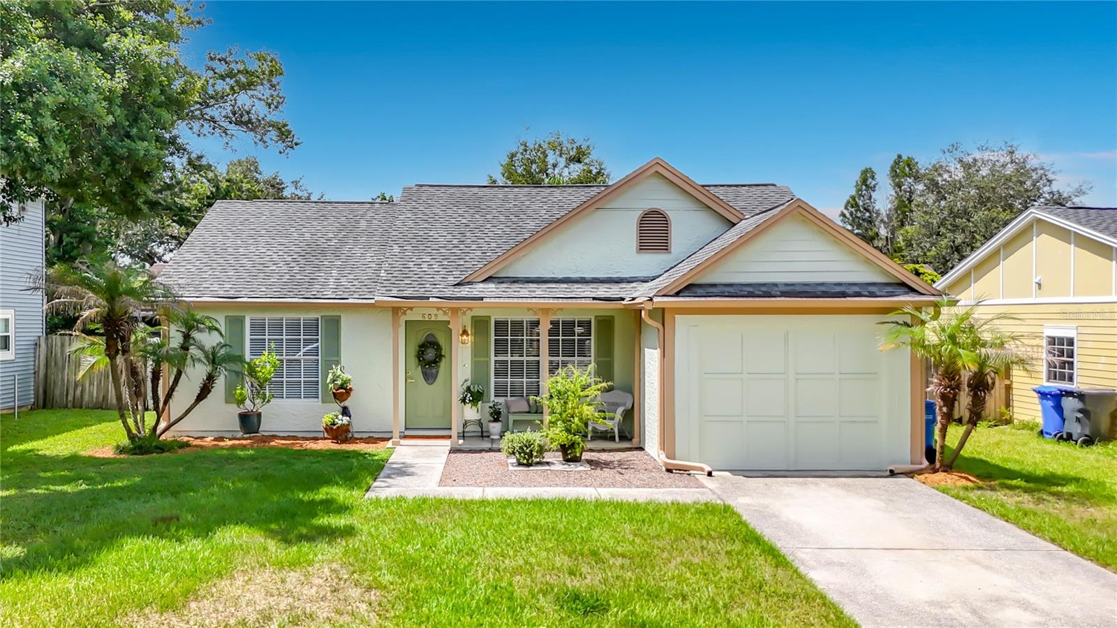 Welcome to this beautifully updated Brandon home offering comfort, character, and exceptional flexibility, all with NO HOA or NO CDD fees!
The heart of the home is the chef-inspired kitchen, featuring a 5-burner gas stove with a built-in griddle, elegant stone countertops, modern cabinetry, and ample workspace. It is perfectly designed for everyday living, meal preparation, and entertaining. The spacious living room showcases impressive 13-foot vaulted ceilings, creating an open and airy atmosphere. The adjacent vaulted dining room features a charming gas fireplace, providing a warm and inviting focal point perfect for holiday gatherings, milestones, and memorable evenings with family and friends. Freshly painted inside and out, this home is entirely move-in ready. Capital improvements include a NEWER A/C system and an UPDATED water heater, offering added comfort and long-term peace of mind. A versatile bonus room with private exterior access offers endless possibilities as a home office, guest retreat, gym, hobby room, flex room, or studio space. Enjoy Florida living at its best on the large screened-in patio complete with decorative pavers—the perfect spot for relaxing, outdoor dining, or entertaining year-round. The fully fenced backyard also includes a wooden storage shed, providing plenty of extra room for tools, lawn equipment, and seasonal storage. This property also presents a fantastic opportunity for investors seeking a turnkey rental property or vacation home. Please note that two rooms have been virtually staged to showcase their design potential. Conveniently located near shopping, dining, parks, schools, and major commuter routes, this beautifully maintained Brandon home offers style, functionality, and freedom without the added expense or limitations of an HOA. Don’t miss the opportunity to make this exceptional property your next home or investment!