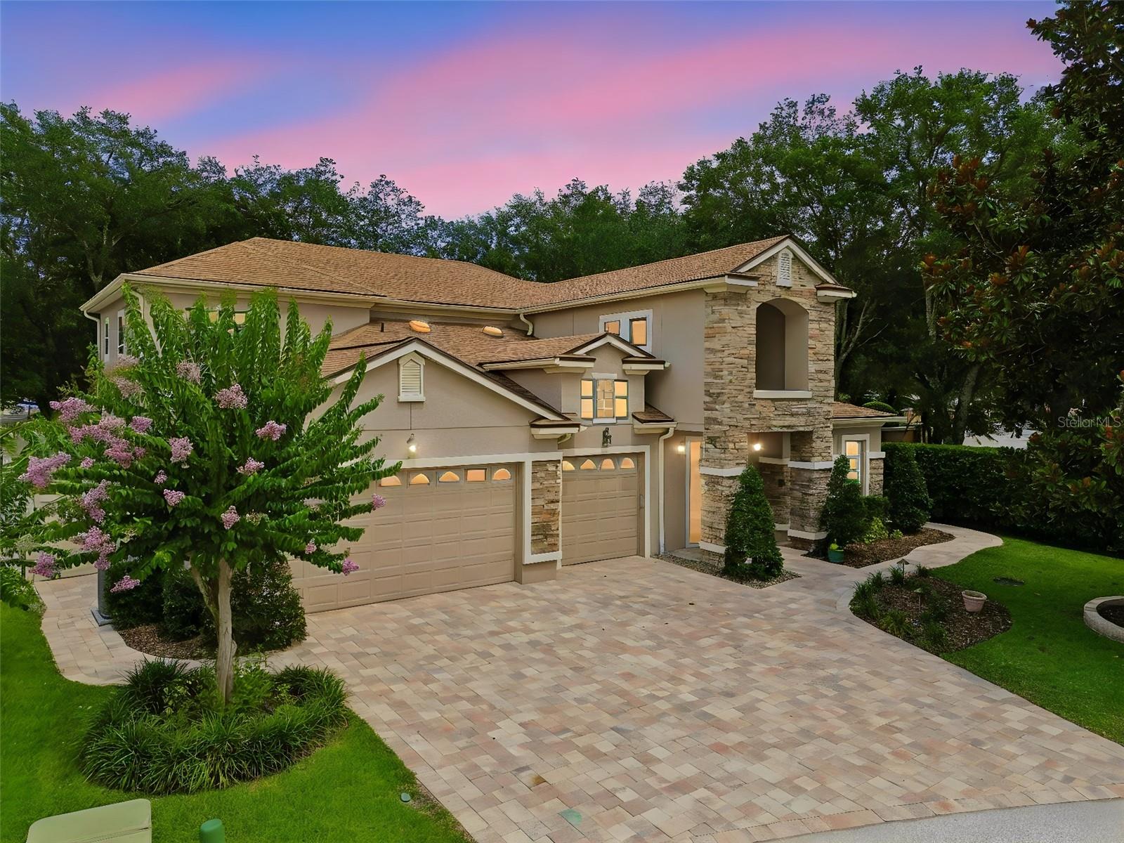 This meticulously maintained executive home offers 5 bedrooms and 4 full bathrooms, including two spacious primary suites—one conveniently located on the first floor and another upstairs. Designed for both comfort and entertaining, the home features a screened saltwater pool and spa with a PebbleTec finish, solar pool heating, a summer kitchen, and a 3-car garage. Inside, soaring ceilings create a bright and airy atmosphere, while elegant tray ceilings add architectural character throughout. The gourmet kitchen is equipped with double ovens and opens seamlessly to the main living areas. Beautiful tile flooring spans the first floor, while rich oak flooring extends throughout the second level. Outdoor living is exceptional, with an extended covered lanai and a private second-story balcony off the upstairs primary suite, providing multiple spaces to relax and entertain. Situated on a private, fenced lot with no rear neighbors, this home offers both privacy and tranquility. The home includes a low-profile Acorn Chair Stair Lift system which the seller can remove or leave for the new owner. Located in Oviedo's highly sought-after Madison Creek community, the home is ideally positioned between Winter Park and Winter Springs, just 5 minutes from SR 417 and within easy reach of Orlando's attractions, beaches, shopping, and dining. Major updates include a new roof in October 2020, plus a new A/C system and water heater installed in 2019.
Opportunities to own in Madison Creek are rare. Don't miss your chance to make this exceptional home your own.