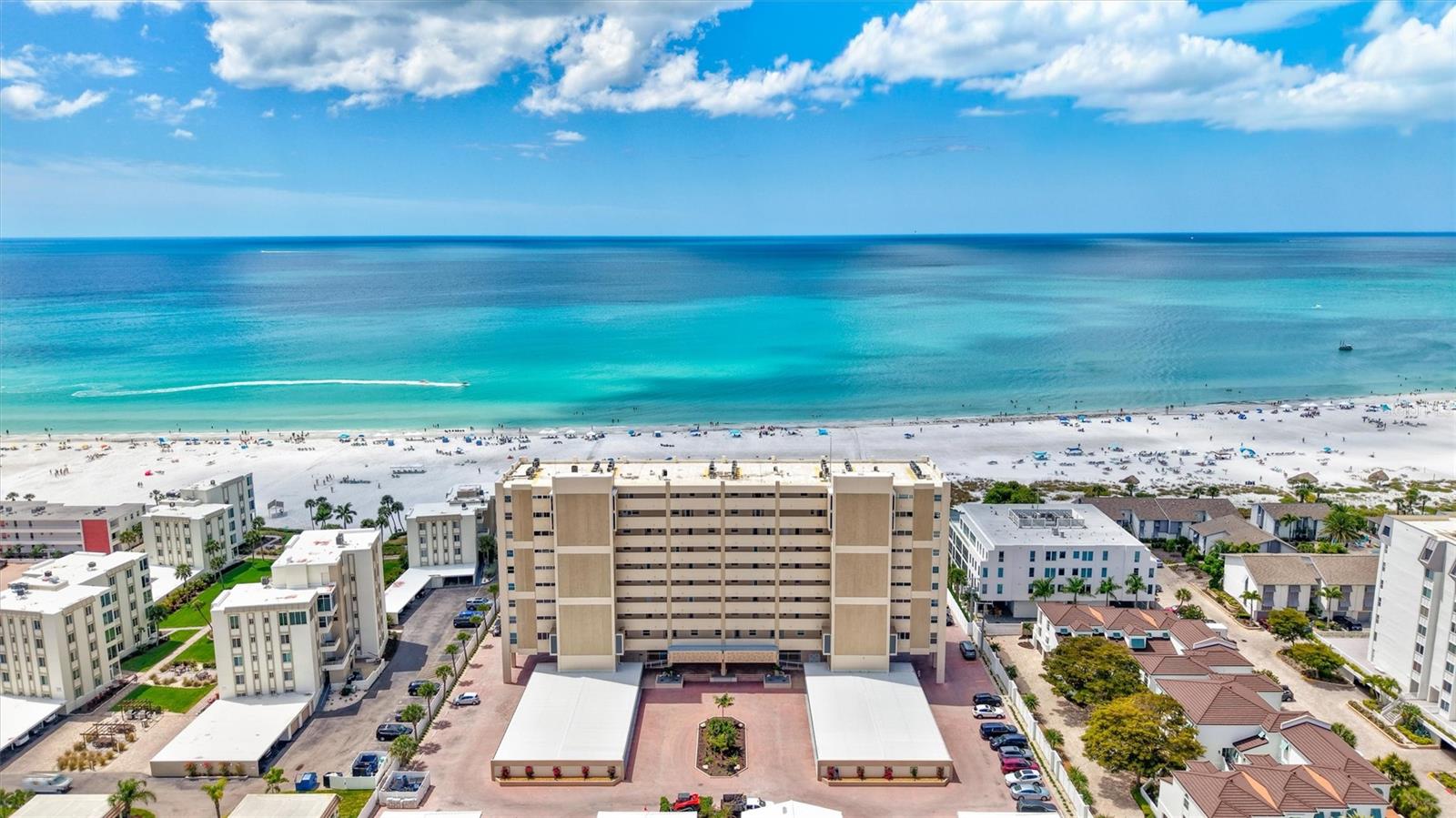 Experience the pinnacle of island living in this 9th-floor, west-facing penthouse offering sweeping, unobstructed Gulf and Crescent Beach views from Point of Rocks to iconic Siesta Beach, where nightly sunsets paint the sky. Perfectly positioned above Siesta Key’s crystal-white sands, this spacious residence features 2 bedrooms and 2 baths with the rare opportunity to expand to a third bedroom and bath, allowing you to customize your coastal retreat. Highlights include a full laundry room, impact-rated windows, tankless water heater, dual A/C systems, and a coveted private 2-car garage with direct lobby access—one of only four in the community. Located in the prestigious Horizons West, a gated gulf-to-bay enclave spanning more than seven lush acres, residents enjoy 300 feet of private beachfront, beach cabanas, a Gulf-front pool and spa, grilling areas, a bayside pool and clubhouse, and a private intracoastal park with day dock, kayak launch, and serene mangrove setting. With SIRS and Milestone inspections complete and new landscaping throughout, this exceptional penthouse delivers luxury, privacy, and the ultimate Siesta Key beachfront lifestyle.