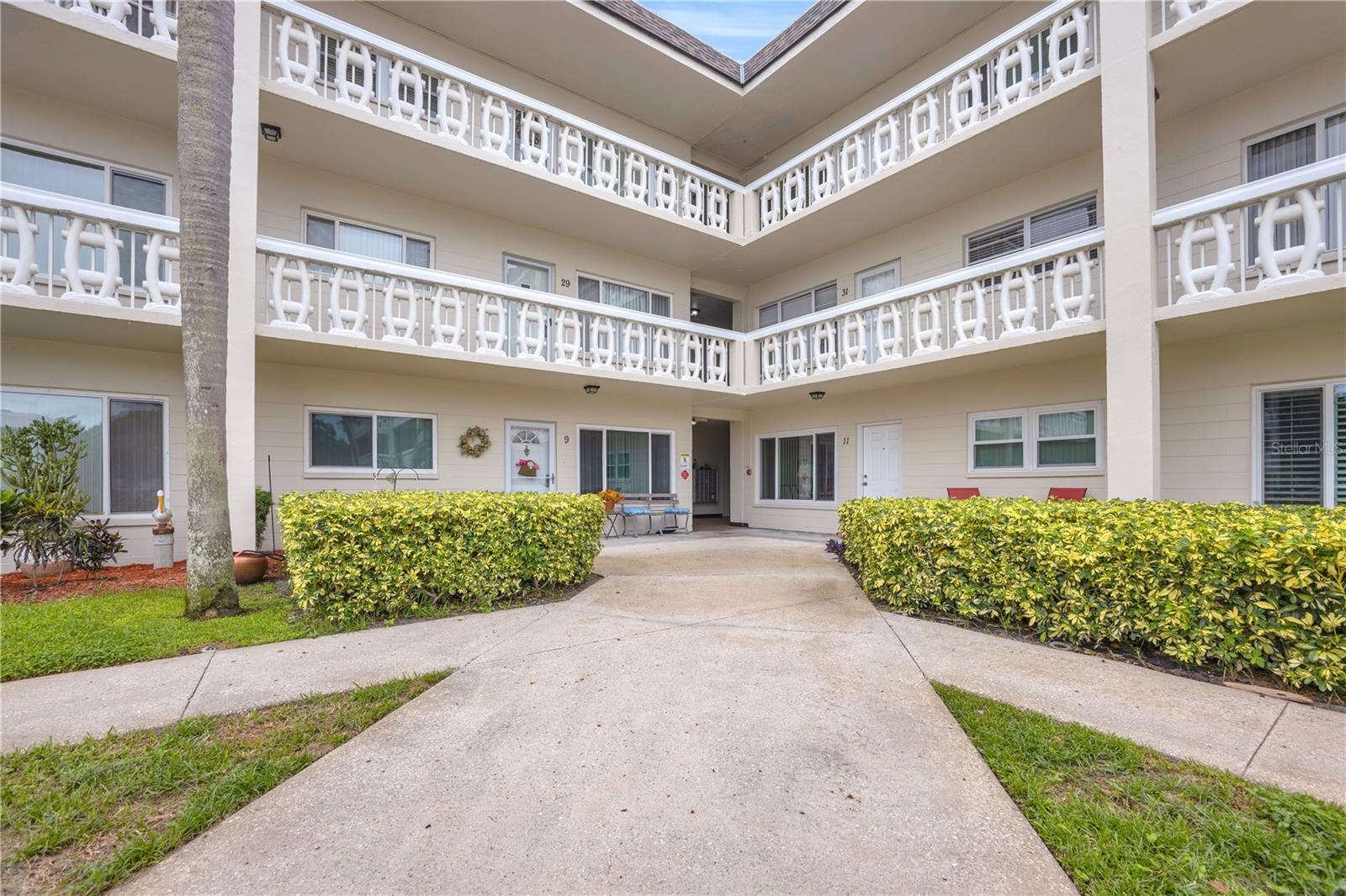 Virtually Staged. Move-In Ready 2-Bedroom Condo in Desirable On Top of the World!

Welcome home to this bright and inviting 2-bedroom, 1-bath condominium in Clearwater's sought-after On Top of the World 55+ community. Offering approximately 1,100 square feet of comfortable living space, this well-maintained residence is vacant and move-in ready, making it an excellent opportunity for year-round living or a seasonal Florida retreat.

The thoughtful floor plan features spacious living and dining areas, generous bedroom sizes, and the convenience of both front and rear entrances. Window coverings are included, allowing you to settle in immediately and add your own personal touches over time.

Residents of On Top of the World enjoy an active, resort-style lifestyle with an impressive array of amenities. The community offers multiple swimming pools, fitness facilities, tennis and pickleball courts, shuffleboard, lawn bowling, hobby studios, a woodworking shop, billiards, card rooms, library, and numerous clubs and social activities. Golf enthusiasts will appreciate access to the community's golf courses, while pet owners can enjoy the on-site dog park. Beautiful walking paths, scenic ponds, and mature landscaping create a peaceful setting throughout the neighborhood.

Ideally located, you'll be just minutes from Clearwater's award-winning Gulf beaches, shopping, dining, medical facilities, cultural attractions, and both Tampa International and St. Pete-Clearwater International airports.

The monthly HOA fee of $500.23 provides exceptional value and includes a wide range of community amenities, helping you enjoy a carefree Florida lifestyle.

Whether you're looking for a full-time residence or a winter getaway, this inviting home offers comfort, convenience, and the vibrant lifestyle that has made On Top of the World one of Clearwater's most popular active adult communities.