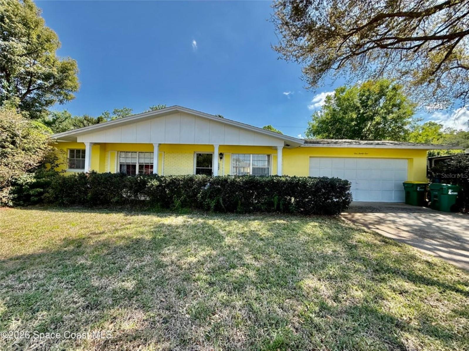 Welcome to this well maintained 3 bedroom, 2 bath home located in the desirable Sherwood Estates area of North Titusville! This property offers a functional layout with spacious living areas, including a comfortable family room perfect for relaxing or entertaining. Home features formal dining with formal living room, oversized 2 car garage, providing ample space for vehicles, storage, or a workshop. Enjoy Florida living year round from the screened porch overlooking the backyard-ideal for morning coffee or evening gatherings. Major updates provide peace of mind, including a roof replaced in 2017, gas water heater 2020, dishwasher 2021 and new air conditioning system with gas furnace replaced in 2024. The interior was upgraded with luxury vinyl plank flooring in 2022, offering both style and durability. The exterior has been pressure washed and painted as of March 2025, giving the home excellent curb appeal. Conveniently located near shopping, dining and major road ways. Sold as is.