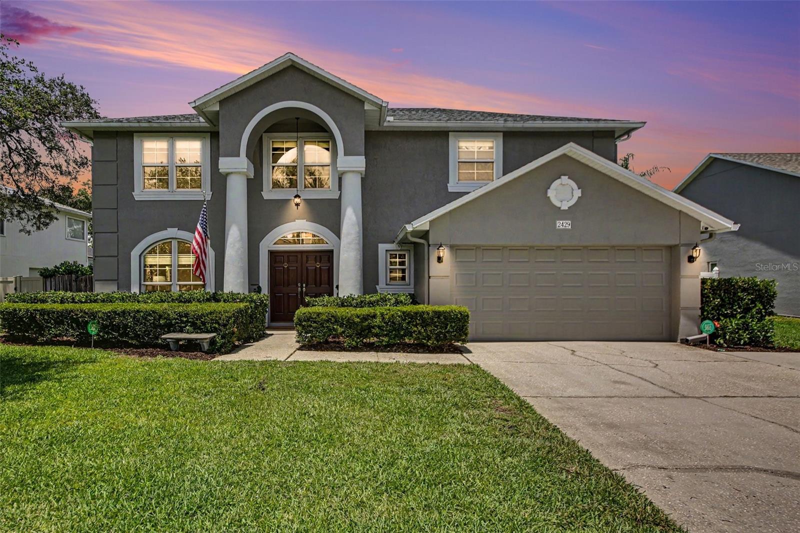 Welcome to Twin Rivers Country Club Estates, Oviedo's popular golf course community! Step through classic crafted Therma-Tru front doors to timeless beauty and luxury in this colonial style 5 bedroom, 2.5 bath pool home. Included in the gorgeous updated kitchen are Italian Carrara marble counters and backsplash beneath custom cherry finished maple cabinets adorned with Cal Crystal knobs. Deluxe renovations in the primary ensuite boast dual vanities with granite counters, ample built-in custom cabinets, a walk-in shower equipped with multiple jets and rain shower.  Ten-foot french doors lead to the fully fenced backyard oasis. Relax on the large covered patio, or swim in the oversized 25,000 gallon 7-foot deep lap pool, complete with sun shelf and built-in spa. Mature magnolia, bamboo, and vibernum add to the exotic beauty of this space, and the hanging bench swing completes the resort style. Double paned windows throughout, with plantation shutters, as well as hurricane grade front windows. Roof 2017, AC 2017, Re-plumbed, and installed with propane powered instant water heater. The sellers generously include their fabulous Troy-Built Riding Lawn Mower, Generac Whole House Generator, Portable Fire Pit, Pressure Washer, and Pool Equipment with this home!
Location, Location, Location! With UCF and Seminole State nearby, and Oviedo on the Park minutes away, convenience is yours to a variety of great restaurants, a dog park, community concerts, and food truck nights. SR-417 makes the 45min drive to Orlando amusement parks, or 50 minute drive to New Smyrna Beach a breeze. Little Big Econ State Forest is close by for hiking and paddling, and the Cross Seminole Trail is equal distance for walking, biking, and jogging with friends. Do not miss your opportunity to live here!