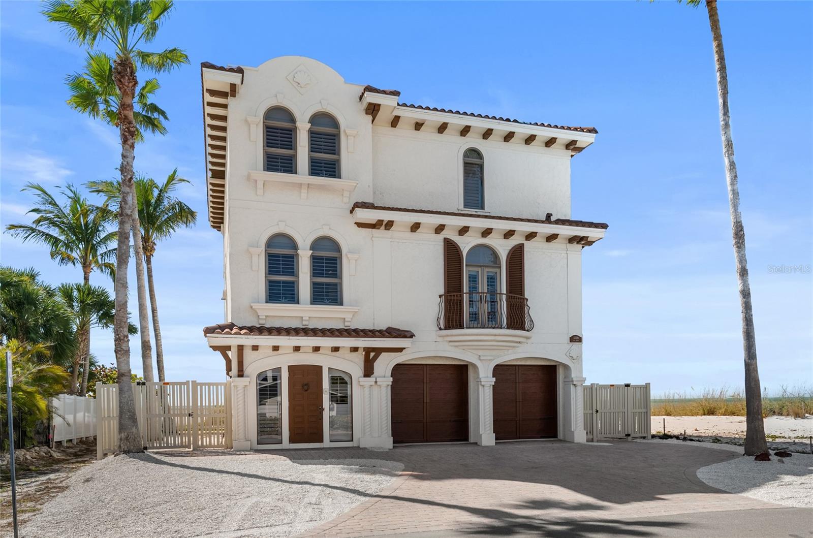 Unobstructed Gulf views define this true Gulf-front home on one of the most desirable stretches of Anna Maria Island. With nothing between the property and the shoreline, the balcony captures nearly three-quarters of a mile of uninterrupted beach frontage—an exceptionally rare vantage point created by the natural contour of the island to the north. Very few homes on AMI offer a view corridor this wide or this direct.

Built in 2005 by Whitehead Construction, a respected builder in Manatee County, the home is well constructed and offers a layout well-suited for an immediate move-in or a next chapter renovation. The 4-bedroom, 5.5-bath design includes two Gulf-facing decks: one off the main living area and a private third-floor terrace exclusive to the primary suite.

The location is one of the island’s best. Positioned at Coconut and Gulf, the home benefits from quieter traffic patterns while still offering walkable access to Pine Avenue’s coffee shops, restaurants, and boutiques. Sunset views are a nightly event, and beach access is just steps from the door.

Additional features include a private pool, space for a covered outdoor kitchen, and a two-car garage with room for a golf cart and beach gear. At the time of construction, finishes were in the top tier for the island, and the home is now ready for a thoughtful update to match its premier location.

Opportunities like 12106 Gulf are limited on Anna Maria Island. True Gulf-front ownership, a wide and unobstructed view corridor, and a location that delivers both privacy and walkability make this property stand out. Savvy buyers seeking the best views on the island will recognize the significance of this address.