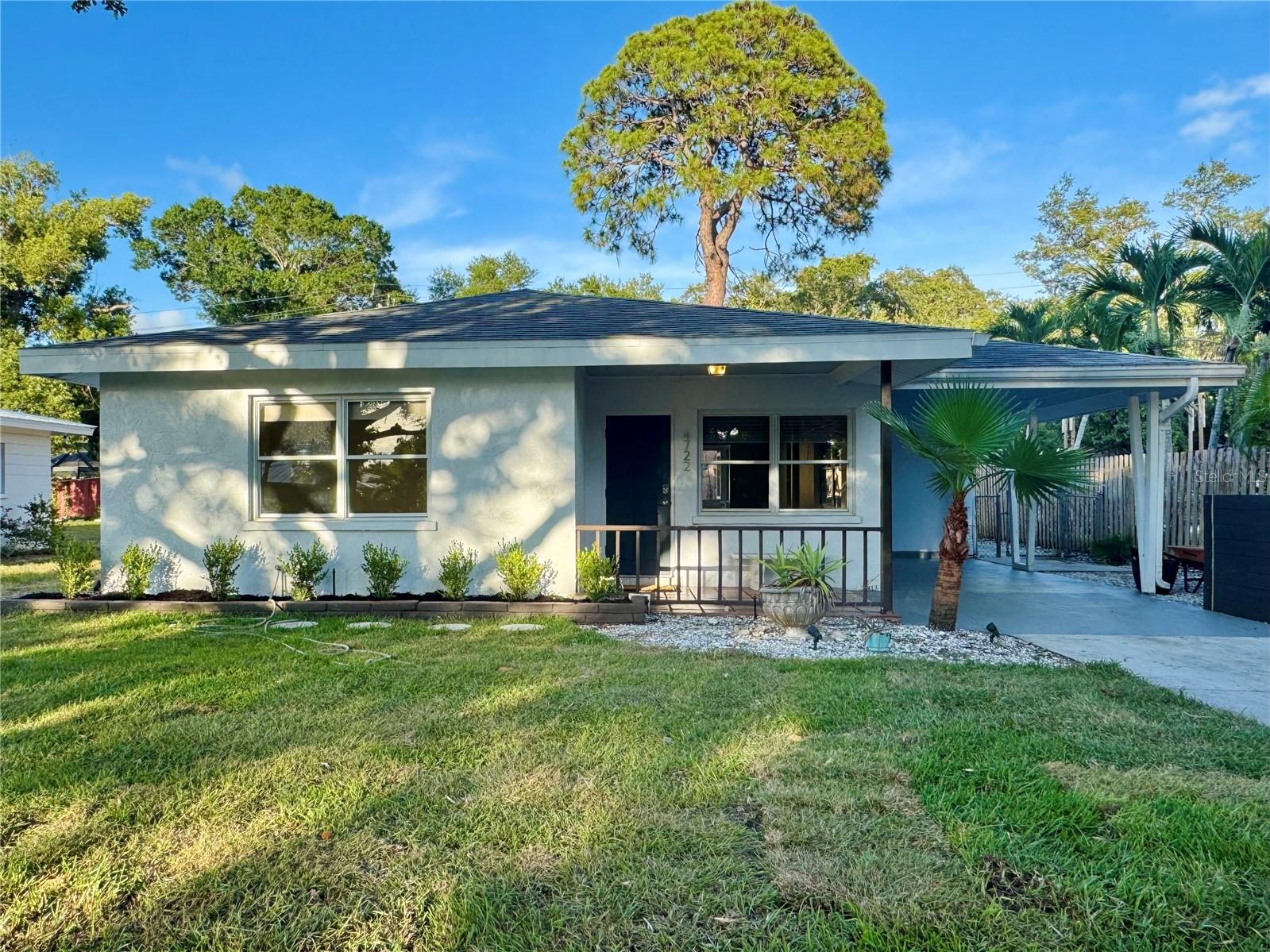 Charming West of Trail Home with Original Terrazzo floors, Florida Room & Screened Lanai. Move-in ready and full of character, this charming 2-bedroom, 1-bath home is located West of the Trail in Sarasota’s Indian Beach Sapphire Shores neighborhood. 

Original terrazzo flooring flows throughout the home, blending timeless mid-century appeal with thoughtful updates completed during a 2019 remodel, including roof replacement in April 2019. Bright, airy spaces and a functional layout creates comfortable everyday living while preserving the home’s charm.

The Florida room off the kitchen provides additional living space overlooking the backyard, making it an ideal spot for a reading nook, home office, hobby room, or dining. Enjoy Florida living year-round from the screened in lanai with ceiling fan, offering a comfortable extension of the home for relaxing or entertaining. 

Additional features include a covered carport, a spacious yard with shade providing trees. Property experienced no water damage from recent storms.

The property is convenient to Sarasota Bay, The Ringling Museum, Sarasota Jungle Gardens, downtown Sarasota, the Rosemary District, and Lido Key, with easy access to dining, shopping, arts, and waterfront destinations. A neighborhood dog park is just around the corner from the home.

Property is being sold as-is.