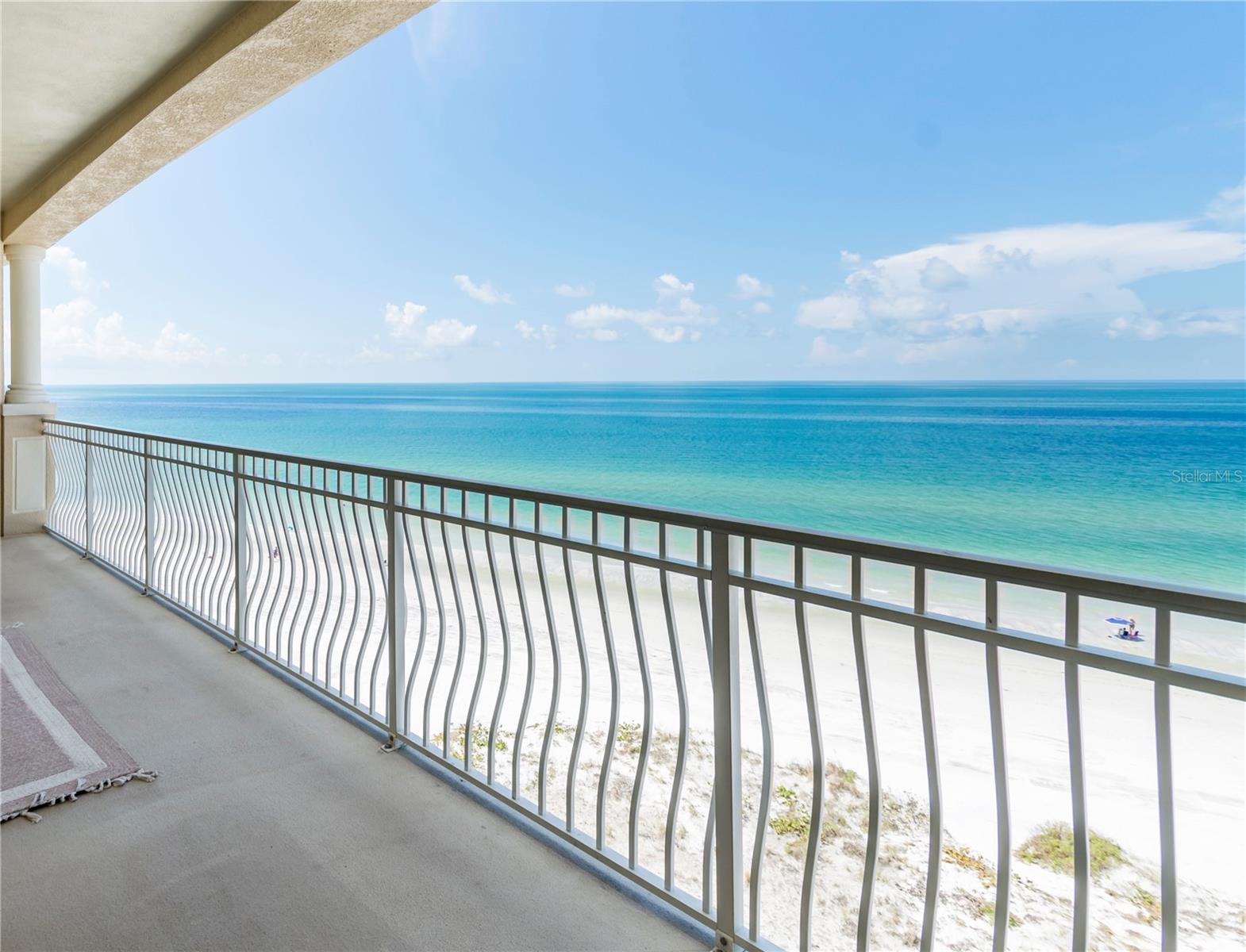 Imagine owning a gorgeous GULF FRONT PENTHOUSE-level unit in a NEWER complex - the sought-after La Vistana gated community. This 3-bedroom, 3-full-bath residence not only promises an idyllic second home but also lucrative income potential allowing 30-day rentals, perfect for platforms like VRBO.

The residence boasts an extra large 20 x 13 kitchen which has been recently renovated, a Gulf-front master suite with awe-inspiring views, and two more bedrooms in the back. IMPACT resistant glass sliders and windows eliminate the need for traditional shutters. The living room and master bedroom both open to the expansive Gulf-front balcony.

La Vistana is a very private building (only 3 condos on the 8th floor). Step out of one of the two high-speed elevators into an inviting open-air atrium, enveloping you in a tropical ambiance. La Vistana's community features include a secure gated entrance, a lobby with enhanced security, a heated beachside pool and spa, barbecue facilities, a spacious deck area, and ample guest parking.

Finally, immerse yourself in the natural beauty of Redington Shores, renowned for its pristine beachfront. Let our photos transport you to this coastal haven, revealing its breathtaking charm. Don't miss this opportunity to make La Vistana your home in paradise.