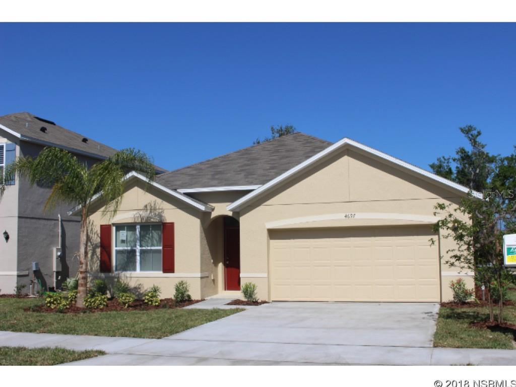 This home is located in the new community of Fisherman's Cove. Nestled along the beautiful Indian River in Edgewater, relax and enjoy the views or throw a pole off the community dock.This is an open floor plan home, with a separate laundry room. Large walk in master room closet, 2 car garage.