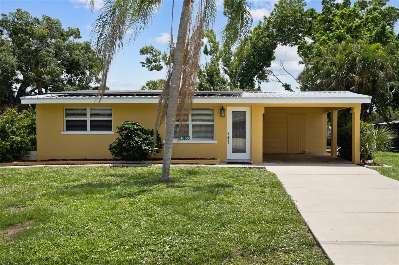 PRICE REDUCED! Charming, updated, and perfectly located, this delightful 2-bedroom, 1-bath home is ready to welcome its next owner! Whether you're searching for cozy year-round residence, a seasonal snowbird retreat, or as an Airbnb or seasonal rental with a strict 30-day minimum stay(  check with Sarasota County regulations), this property checks all the boxes.  
Step inside to a bright, open-concept living area that seamlessly connects the living room and kitchen, creating a warm and inviting space for everyday living and entertaining. Updates include newer luxury vinyl plank flooring, newer kitchen appliances, newer metal roof, and a new air conditioning system (2025). The home has also been freshly painted both inside and out, giving it a clean, modern feel.
Start your mornings with a cup of coffee on the screened lanai and unwind in the spacious backyard, offering plenty of room for outdoor enjoyment, gardening, or entertaining friends and family. Best of all, there is NO HOA, giving you the freedom to enjoy your property without monthly fees or restrictive community rules. 
Location is everything, and this home truly delivers! Just 7 miles from world-famous Siesta Key Beach, you'll enjoy easy access to powdery quartz sand, crystal-clear waters, and the vibrant Siesta Key Village filled with dining, entertainment, and shopping. Outdoor enthusiasts will love being near the Legacy Trail, perfect for biking, walking, and exploring all the way from Sarasota to Venice. Conveniently located near shopping, restaurants, and I-75, you'll have everything you need within easy reach.
Additional features include leased solar panels for energy efficiency and peace of mind. Don't miss this opportunity to own a charming Florida home in one of Sarasota's most desirable locations. Come see it today and start making lasting memories!