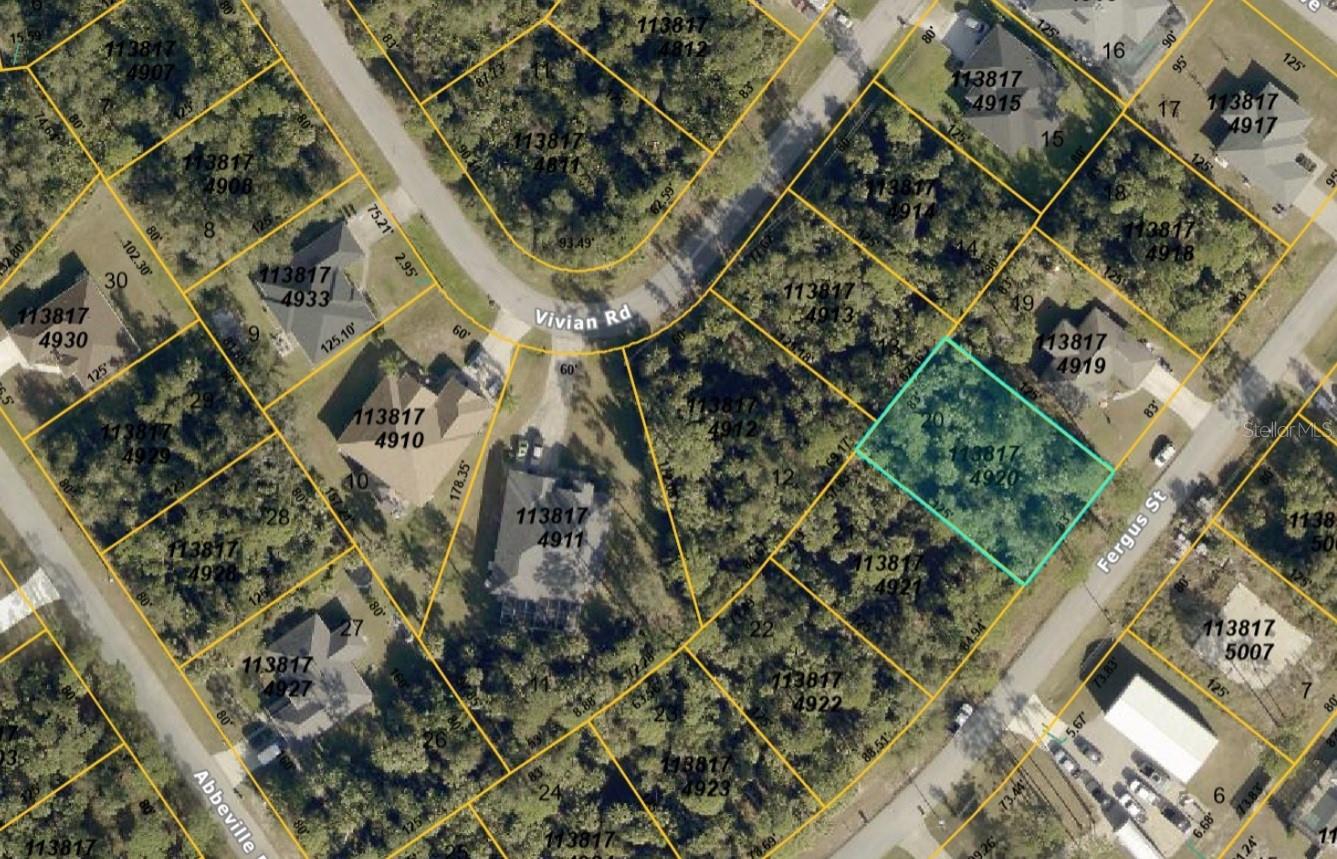 Vacant land rarely has an address or lot number posted. There have been occasions when a buyer has closed on a property and determined, after the closing, that the property conveyed to the buyer was not the property the buyer had visually identified prior to signing the contract. It is the buyer’s responsibility to confirm the legal description of the property the buyer wants to purchase prior to the end of the contract Property Inspection Period. The best way to accomplish this is for the buyer to obtain a survey that depicts a physical immovable object on the property or adjacent to the property that irrefutably confirms the property identified in the survey is the property the buyer wants to purchase.

Excellent opportunity to secure a spacious lot in the rapidly growing North Port Market. Located in an established residential area and NOT in a flood zone, with convenient access to shopping, schools, I-75, and gulf beaches. Ideal for new construction or long-term investment.