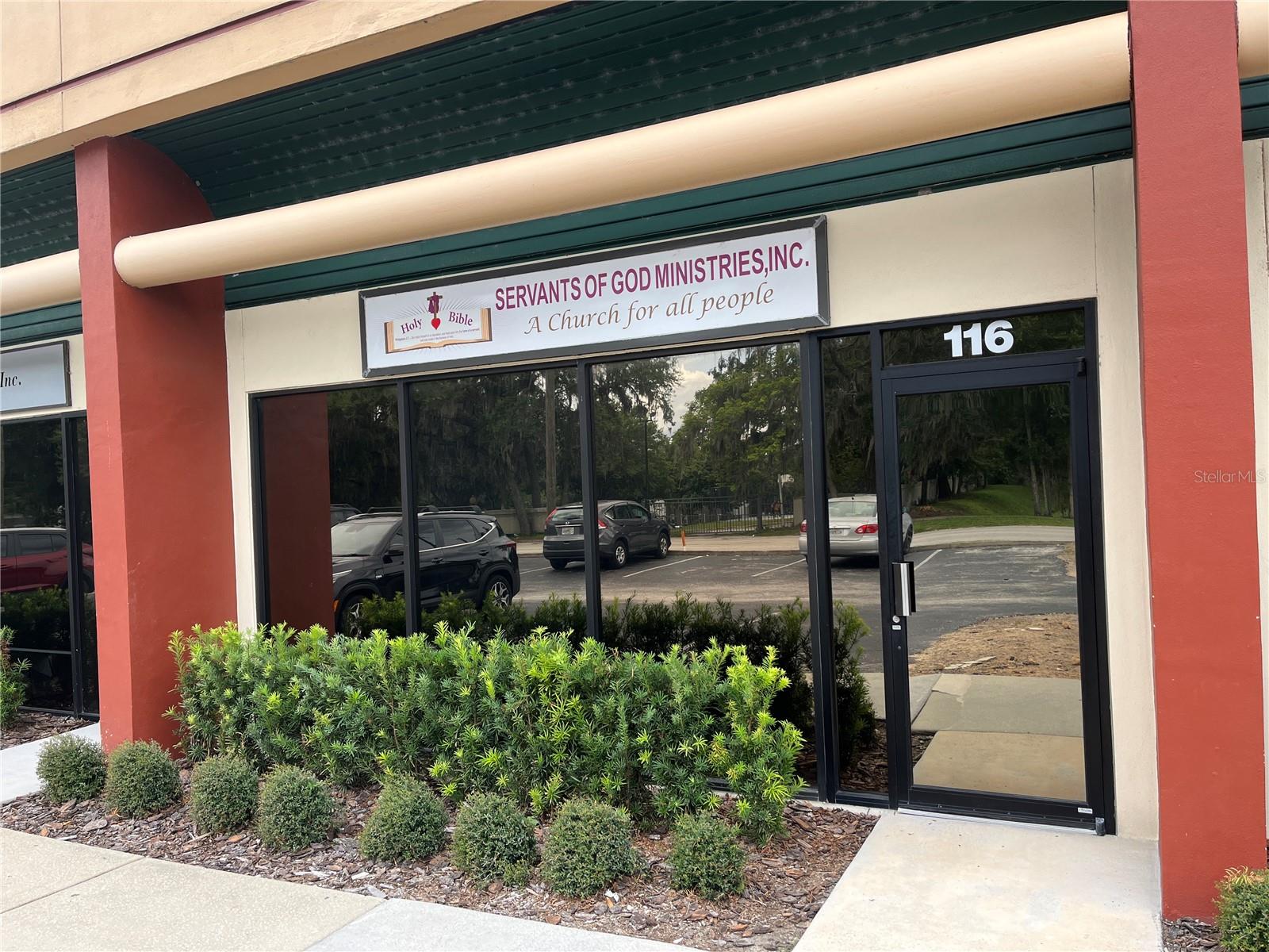 This Highly Desired Mixed Use Office Condo Unit is back on the market in this striving Apopka Business Area...It is ideal for commercial businesses permitted by the City of Apopka. There are about 30 Units in this well maintained and well managed commercial property, with other businesses, like Law Office, Medical Office, Physical Therapy, Hair Salon, Roofing Company, Crafting to name a few.
This Unit is currently being used as a Place of Worship and has other Place of Worship on the property...It is in close proximity to Supermarkets, Restaurants, Pharmacy, Gas Stations, Banks , Shopping Mall, Gym etc. with easy access to Expressway and Major Highways. This Commercial Property will be a great investment as the City of Apopka continues to expand...Grab it now !!