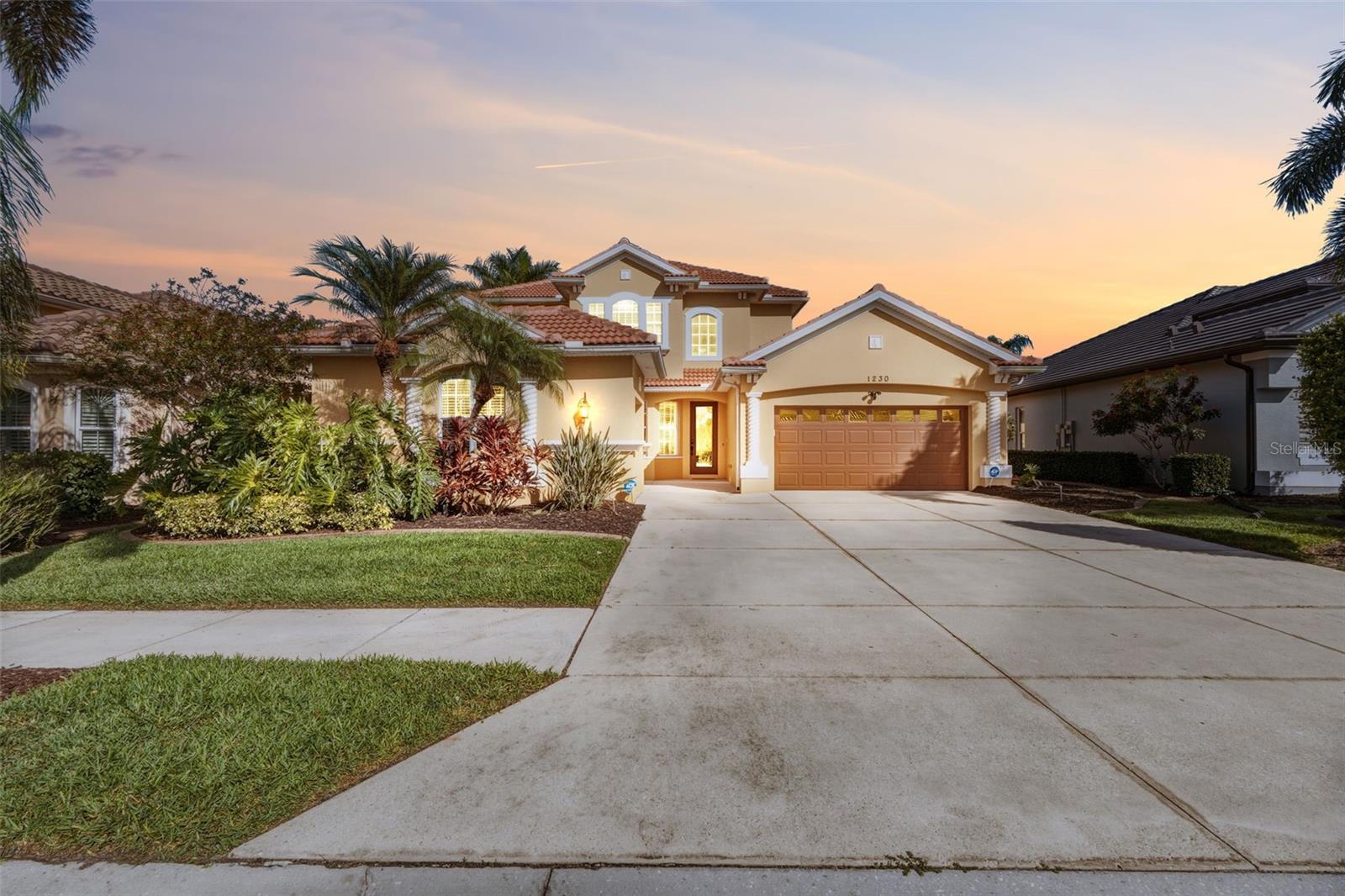 Experience the ultimate Florida lifestyle in this beautiful TURNKEY furnished residence located in the highly sought-after Heron Creek Golf & Country Club. Thoughtfully designed for both luxury and comfort, this spacious 4-bedroom + den, 3-bath home delivers an exceptional blend of open-concept living, resort-style outdoor amenities, and a premier country club setting.
A NEW TILE ROOF (2023) and new 2nd-floor AC (2025) provide peace of mind from the moment you arrive. Step through the private courtyard entry into a soaring two-story foyer that opens to a bright, inviting great room with views of the lanai and pool. The heart of the home is the expansive kitchen—complete with gas stove, solid wood cabinetry, granite countertops, stainless steel appliances, breakfast bar, island, built-in desk/coffee bar, dinette, and a separate formal dining room perfect for gatherings.
The first-floor master suite is a true retreat, offering two walk-in closets, a sitting area, and direct access to the pool for effortless morning or evening swims. A private guest suite with its own full bath and private entrance is also located on the main level, ideal for visitors. A double-door den provides flexible space for a home office, study, or media room.
Upstairs, a spacious loft/family room with built-in desks anchors two additional bedrooms—each with walk-in closets—and a full bath, creating the perfect zone for guests, hobbies, or multi-generational living.
Step outside to your private outdoor oasis: a covered lanai with heated saltwater pool & spa, surrounded by lush landscaping, mature palms, and tranquil pond views. Whether you’re entertaining or unwinding, this serene setting captures the essence of Florida living.
Additional features include a 3-car garage, central vacuum system, intercom/radio throughout the home and lanai, along with abundant storage.
Heron Creek is a 676-acre, 27-hole country club community with over 430 acres dedicated to golf courses and permanent nature preserves. Designed by renowned golf course architect Arthur Hills, the community offers residents a natural habitat for a variety of birds and wildlife. The 21,000 sq.ft. main clubhouse features the formal Top of the Green Main Dining Room, the casual Heron’s Roost Grille Room, the Golf Pro Shop, meeting rooms, and administrative offices. The clubhouse complex also includes a state-of-the-art fitness center with saunas and locker rooms, five lighted Har-Tru tennis courts, the Tennis Pro Shop, and a resort-style swimming pool with a sun deck and spa.
Choose from three membership levels to suit your lifestyle. Located minutes from I-75, US-41, shopping, dining, medical facilities, and the Atlanta Braves’ CoolToday Park—complete with tiki bar and entertainment. Beaches, Wellen Park, and Gulf Coast attractions are all within easy reach.
Turnkey, elegant, and move-in ready—this home delivers everything you’ve been searching for. Discover the perfect blend of luxury, comfort, and community at 1230 Creek Nine Dr. Homes like this don’t come along often. Schedule your private showing today.