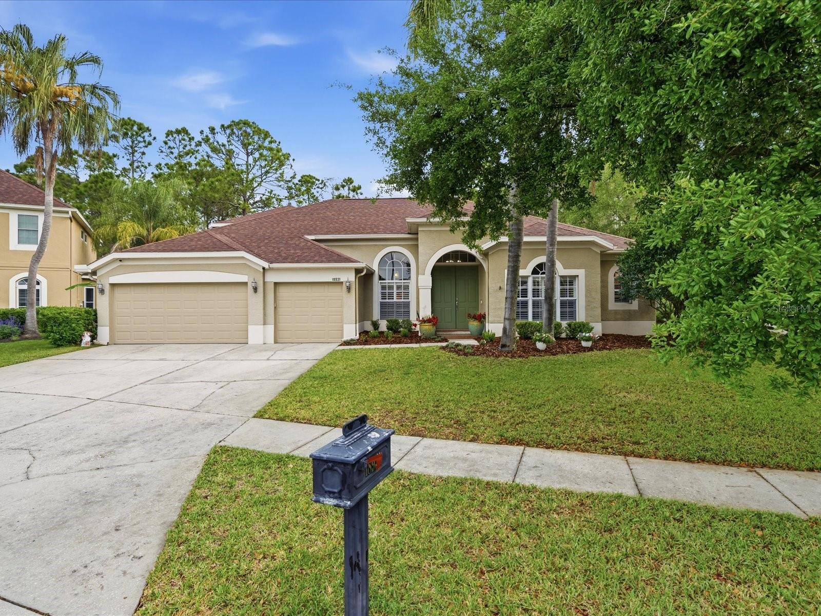 We are pleased to present this BEAUTIFUL M/I HOMES BUILT 4 BEDROOM + BONUS ROOM (upstairs) + OFFICE, 3 bath, 3,296 sq. ft. home in Cheval! Situated on a SPECTACULAR CUL DE SAC, CONSERVATION LOT, this model like property features: a light and bright open floor plan with neutral decor and volume ceilings; SPECTACULAR KITCHEN with quartz counter tops, 42" cabinets, stainless steel appliances, closet pantry,  and center island; BEAUTIFUL FLOORING great for every day "wear and tear", CROWN MOLDING, 5 1/4" BASEBOARDS and PLANTATION SHUTTERS; tray ceilings; UPDATED BATHROOMS; 2 master bedroom closets with built ins; NEW ROOF (2019); HEATED POOL/SPA package with NEW POOL HEATER (2019), screen enclosure and large lanai; lush landscape; IMMACULATE CONDITION and much more! Cheval has 3 convenient entry gates, all of which are staffed 24 hours a day, seven days a week. This Property also offers easy access to the recently purchased and renovated Club at Cheval and to the TPC Club. Add to these GREAT SCHOOLS (McKitrick ES, Martinez MS, and Steinbrenner HS) and a convenient location for shopping, restaurants, county parks (Brooker Creek Headwaters Nature Preserve with a 4.3 mile hiking trail), medical facilities, and interstate travel, and you have a fantastic place to call home!