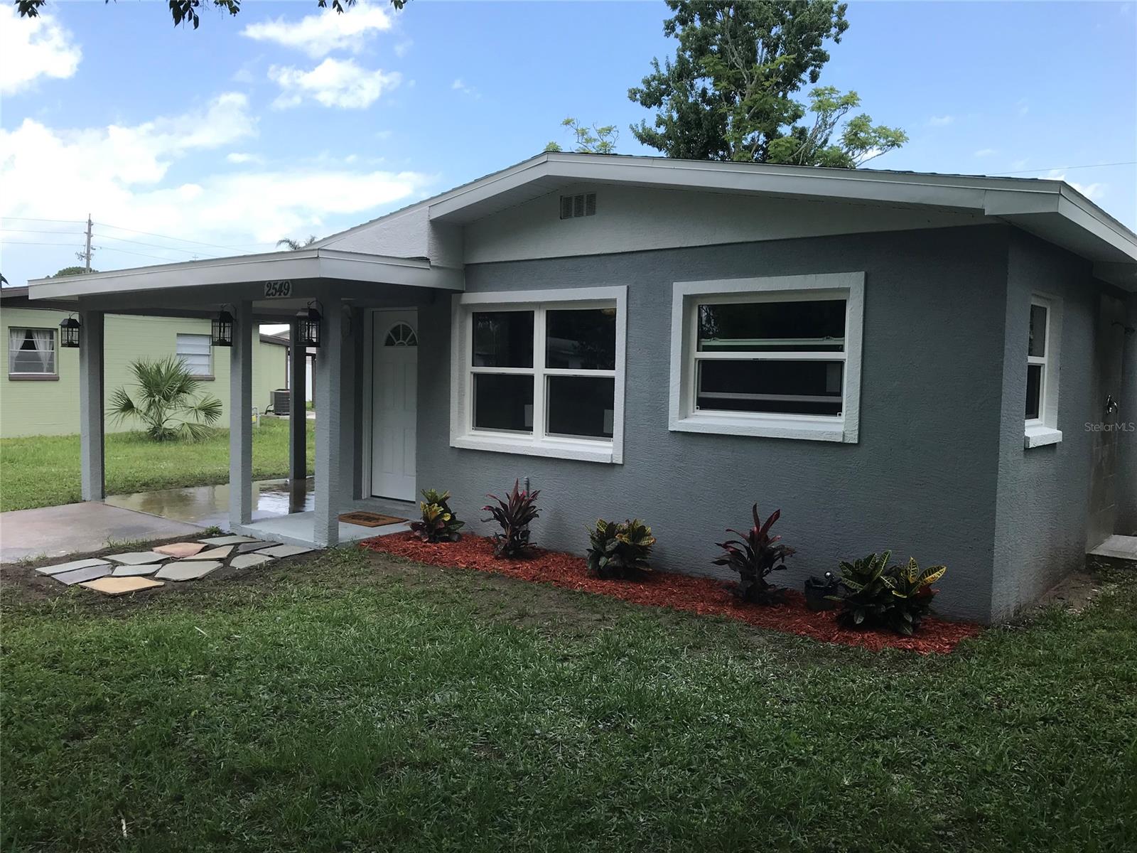 Nicely remodeled New Smyrna home. Indoor updates include brand new windows, kitchen, cabinets and counters, stainless steel appliances, bathroom, flooring, ceiling fans, and lighting. New electrical panel and riser, plumbing updates, and soffit. Roof was installed in 2018. AC 2017, and much more. Three bedroom, one bath with tiled outside shower. Large deep lot with plenty of room for your needs. Boat and/ or RV parking. Within 1 mile, boat ramp to intra-costal, Turn bull golf course, New Smyrna airport, sports complex. Property centrally located close to restaurants, shopping and beaches ;Water: City