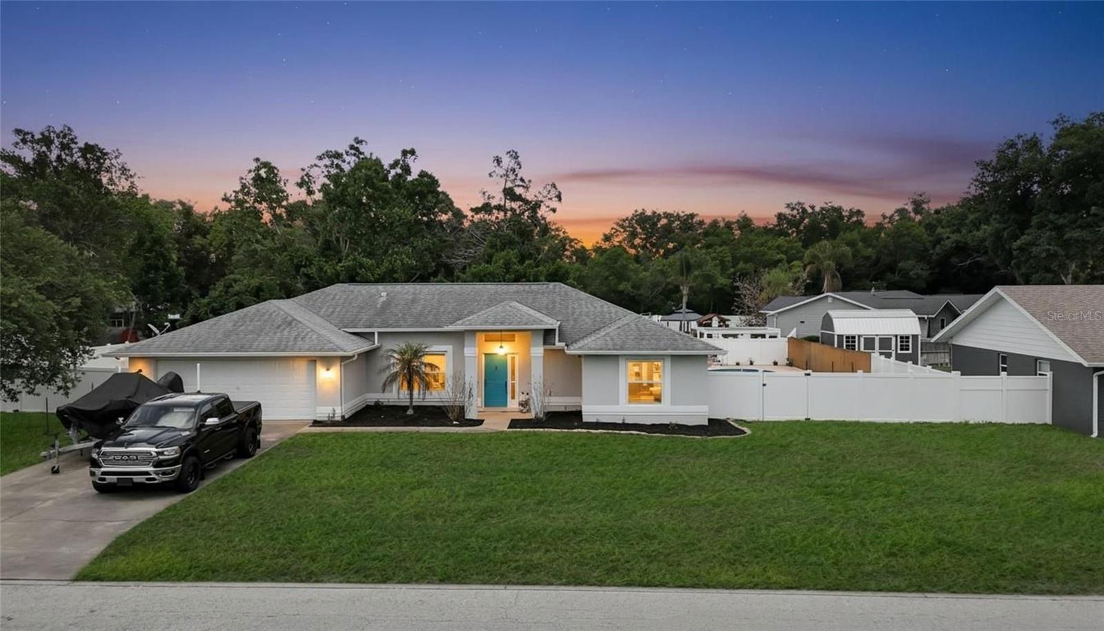 ASSUMABLE VA LOAN to a qualified buyer. SELLER IS MOTIVATED, bring us a reasonable offer for this beautiful home! Look no further for the perfect custom built home - with NO HOA to entertain your guests, just minutes from Downtown Mount Dora and the Harris Chain of Lakes. This mostly furnished, perfectly updated screened in pool home has everything you could ever ask for. The large covered rear patio overlooks a newer resurfaced pool and covered by newer pool screens and screen door, with a freshly redone deck. Take some time to play with the family, friends and fur babies in the fully fenced oversized backyard, with beautiful landscaping. This home is sure to please every member of the family as there are amazing views of the pool and backyard from every entertaining space in the home. Newer luxury vinyl plank floors, double pane windows, interior & exterior paint, garage door and motor, new garage flooring, fans, lighting, hot water heater, appliances and granite in the kitchen make this home as move in ready as you can find. The vaulted ceilings let you enjoy all that flowing natural light in the nearly 2,200 sq.ft of open space and oversized rooms. Just off of 441 will make your commute a quick access to anywhere you need to travel. Call for a showing today..