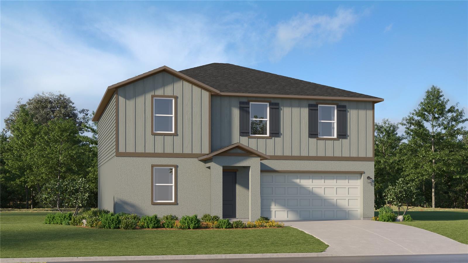 Under Construction. The first floor of this two-story home shares an open layout between the kitchen, dining area and family room for easy entertaining with access to the patio. A secondary bedroom on the first floor can easily be converted to a guest room or home office. Upstairs is a versatile loft that serves as an additional shared living space, along with three secondary bedrooms and a peaceful owner's suite comprised of an en-suite bathroom and a large walk-in closet.