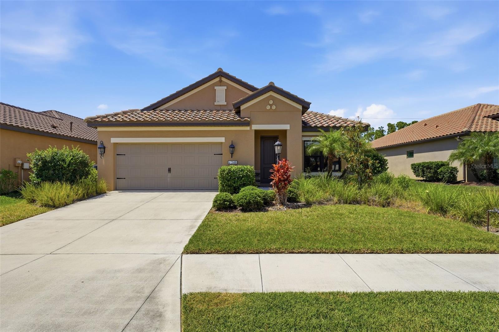 NO FLOOD INSURANCE REQUIRED! Welcome to this beautifully maintained 3 BEDROOM + OFFICE, 3 BATH home in the GATED COMMUNITY OF MILANO. Built in 2019 by Neal Communities and offering over 2,100 square feet of living space, this home features an OPEN FLOOR PLAN, TILE ROOF, GRANITE COUNTERTOPS, NATURAL GAS RANGE, and a private OFFICE WITH FRENCH DOORS that is perfect for working from home, hobbies, or a quiet flex space. One of the standout features of this home is the highly desirable THREE WAY BEDROOM SPLIT FLOOR PLAN. The spacious primary suite offers TWO LARGE WALK IN CLOSETS and a private ensuite bath. The second bedroom also features its own ENSUITE BATHROOM, making it ideal for guests, extended family, or MULTIGENERATIONAL LIVING, while the third bedroom is conveniently located adjacent to the third full bathroom. This layout provides exceptional privacy and convenience, with a dedicated bathroom available to every bedroom! Recent improvements include a BRAND NEW MICROWAVE installed in 2026. The home is also equipped with a WHOLE HOUSE WATER SOFTENER and REVERSE OSMOSIS SYSTEM for drinking and cooking water. Situated on a quiet CUL-DE-SAC, step outside to the covered lanai and enjoy a LARGE BACKYARD WITH ROOM FOR A POOL. Milano residents enjoy a COMMUNITY POOL, CLUBHOUSE, PICKLEBALL COURTS, BOCCE BALL COURTS, DOG PARK, and community gathering spaces, all just minutes from shopping, dining, I-75, and less than 20 minutes from the beach. All of this in a convenient Nokomis location near Venice, Sarasota, and Gulf Coast beaches.