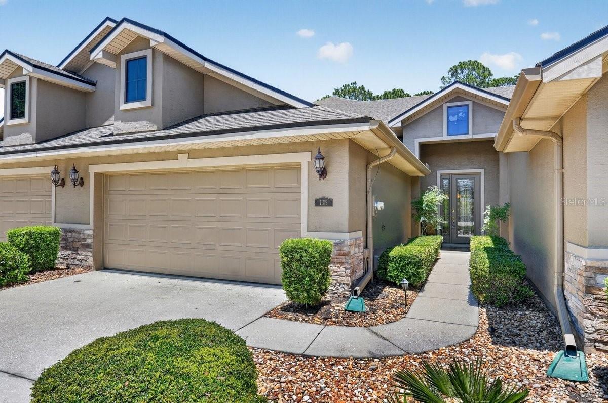 Welcome to carefree living in the sought-after golf community of Plantation Bay! This meticulously maintained, one-owner townhome offers the perfect combination of comfort, privacy, and low-maintenance living. Tucked away on a peaceful homesite overlooking a tranquil pond and nature preserve, you’ll enjoy daily visits from deer, birds, and other Florida wildlife right from your own private, screened back patio — the perfect place for morning coffee or relaxing at the end of the day.

Inside, the home shines with pride of ownership and exceptional cleanliness throughout. The thoughtfully designed floor plan features two spacious primary bedroom suites, including one conveniently located on the main floor and a second private suite upstairs — ideal for guests or multi-generational living. The main level also offers a dedicated office complete with built-in desk and storage, creating the perfect work-from-home setup or flex space.

Natural light fills the comfortable living spaces, while the maintenance-free lifestyle allows you more time to enjoy everything Plantation Bay has to offer. The HOA fee includes full lawn and landscaping maintenance, pest control, roof and exterior. 
Whether you're searching for a full-time residence or a seasonal retreat, this move-in ready townhome delivers peaceful preserve views, flexible living spaces, and the convenience of maintenance-free living in one of Ormond Beach's most desirable gated communities. Multiple membership options are available to allow you to customize your own Plantation Bay lifestyle.  Beyond the championship Golf courses, there is pickleball, tennis, a fitness center and spa, resort-style pools, and two clubhouses.