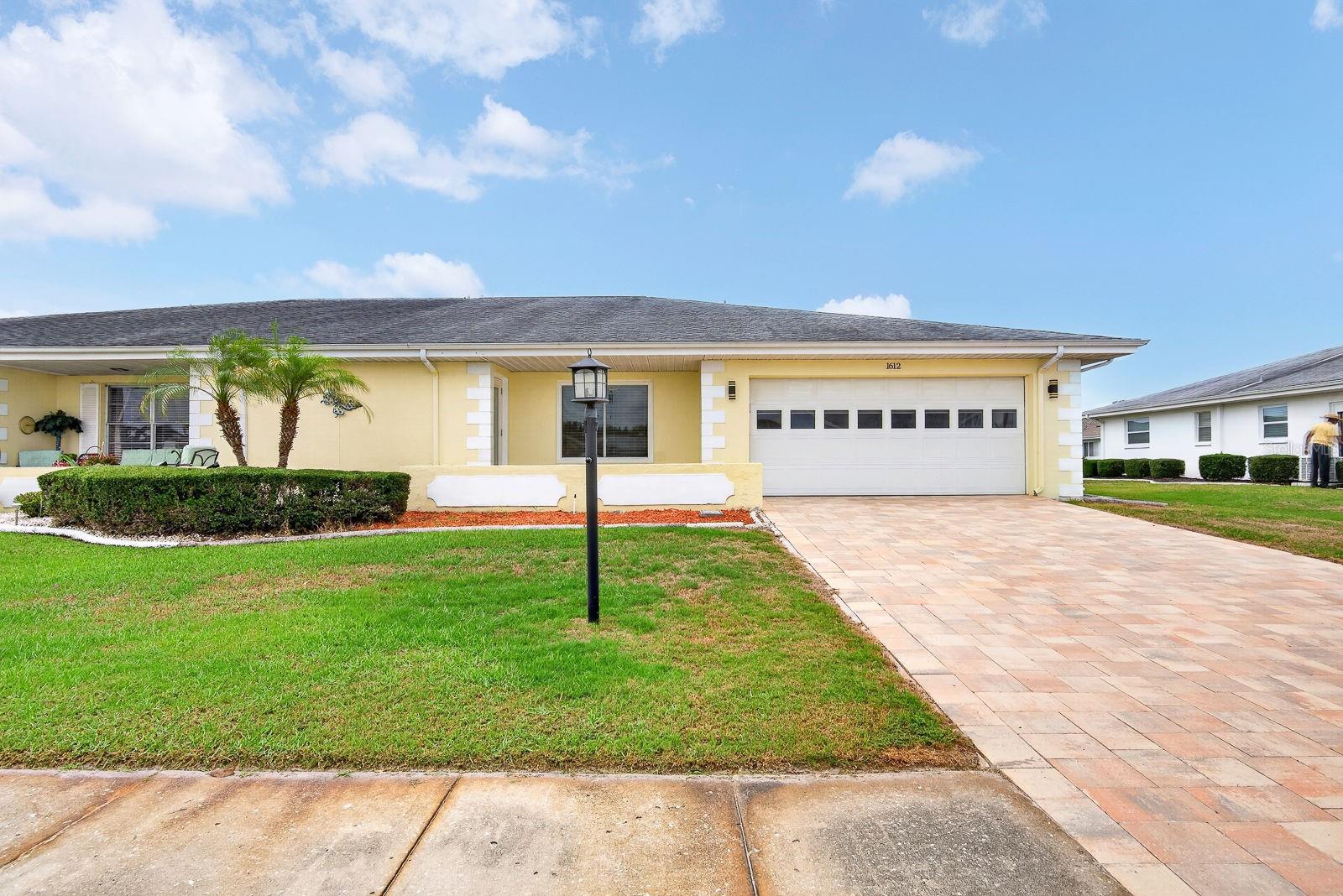 Welcome to Sun City Center! From the moment you arrive, you are greeted by a charming paver courtyard and an upgraded paver driveway, setting the tone for this beautifully updated home. NO POPCORN CEILINGS HERE!  Also THE LOW HOA INCLUDEDS LAWN CARE AND ALL AMMENITIES.   Loaded with the updates buyers are searching for, this home has been refreshed from head to toe and is sure to impress the minute you step through the front door.

Gorgeous flooring flows seamlessly throughout the entire home, creating a clean, modern, and cohesive feel from room to room. The spacious living room offers a wonderful surprise with an extraordinary oversized hidden storage closet, perfect for keeping everything tucked away and organized. The beautifully updated kitchen is both stylish and functional, featuring modern finishes, abundant storage, and tons of counter space. It opens nicely to the dining area, perfectly placed toward the back of the home where you can enjoy views of the beautiful outdoors.

The large primary suite is a true retreat, with the highlight being the brand-new primary bathroom featuring double sinks and a stunning walk-in shower with a built-in bench. The second bedroom is also spacious and conveniently located near the updated full guest bathroom. The large laundry room includes cabinetry for even more storage, adding to the everyday convenience of this home. The enclosed lanai offers the perfect place to relax and enjoy the outdoors while staying covered and comfortable with fresh air.

For peace of mind, this home offers important updates in addition to the beautiful cosmetic improvements, including a new hot water heater in 2022, hurricane windows in 2020, an electric panel in 2020, and HVAC in 2019.

Residents of Sun City Center enjoy one of Florida’s premier 55+ active adult lifestyles, with an impressive array of amenities including recreation centers, heated indoor and outdoor pools, a fitness center with exercise classes, Har-Tru tennis courts, pickleball, lawn bowling, shuffleboard, volleyball, softball, billiards, arts and crafts studios, card rooms, meeting spaces, a theater, social clubs, and endless planned activities. Golf enthusiasts will love the many courses available in and around the community, while walking paths, dog parks, and community gardens add even more to the vibrant lifestyle.

Just minutes away, you can enjoy the best of Florida’s Gulf Coast region, including the Manatee Viewing Center in Apollo Beach, E.G. Simmons Regional Park, Apollo Beach Preserve, Little Manatee River State Park, nearby shopping and dining, and easy access to Tampa Bay attractions such as the Florida Aquarium, Busch Gardens, Tampa Riverwalk, professional sports, performing arts venues, and beautiful Gulf beaches. Tampa International Airport is approximately 30 to 40 minutes away for convenient travel.

This home perfectly blends modern updates, comfort, storage, and style with the unmatched recreational lifestyle of Sun City Center. Welcome home to your next chapter in sunny Florida!