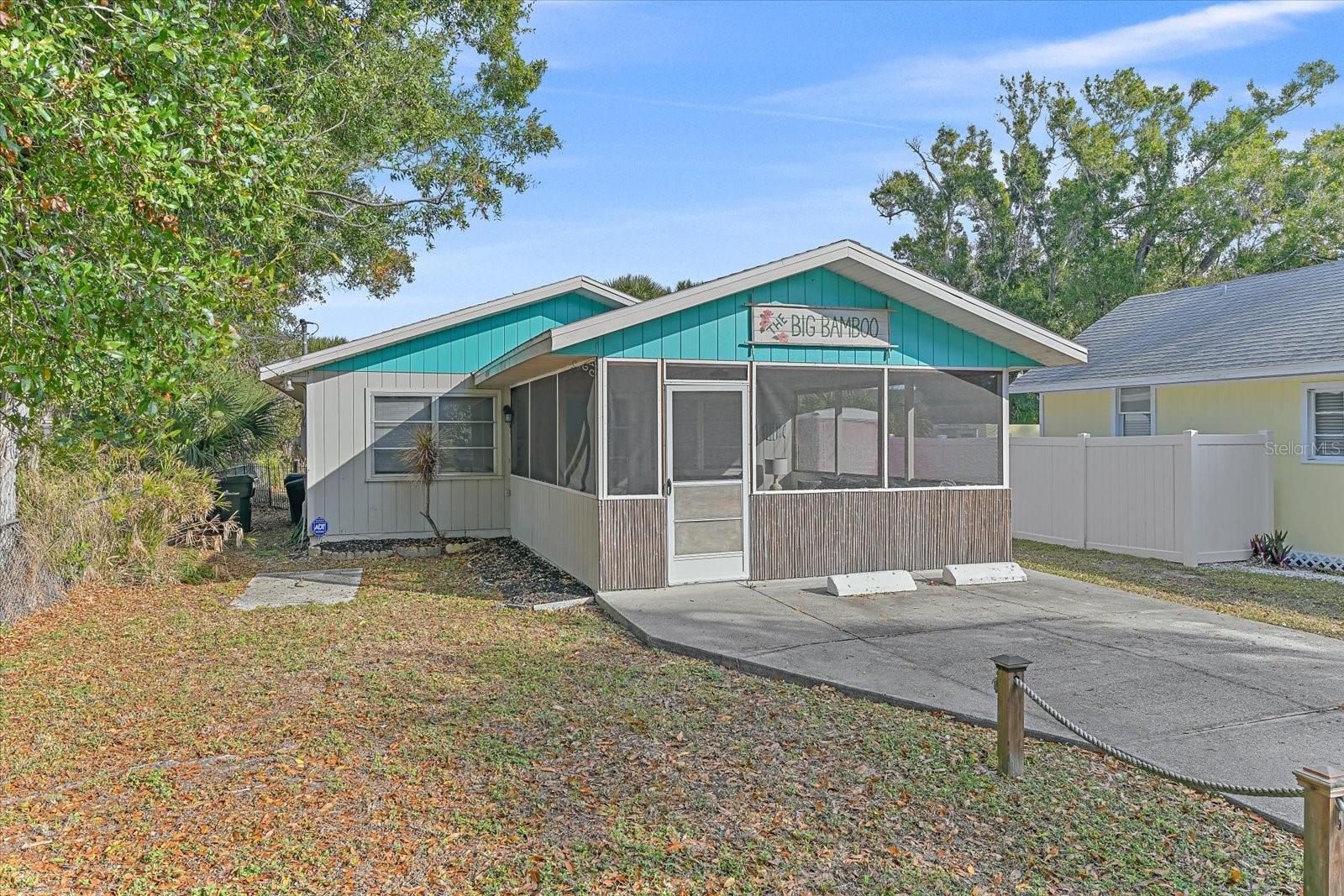 SELLERS ARE MOTIVATED! This single-story bungalow features 2 bedroom and 1 bathroom (a wardrobe was just added to the 2nd bedroom). There is a spacious kitchen with ample storage and a breakfast bar which flows into a large great room with durable laminate flooring. The property features a large screened-in front porch and a fully fenced backyard with mature landscaping. Enjoy freedom from deed restrictions and HOA's, with plenty of room to park a boat or RV. Includes a new roof and sold fully furnished, making it an ideal move-in ready home or investment property. Located just 1.5 miles from Nokomis Beach and the North Jetty. Less than a mile from the Legacy Trail, providing easy biking or walking access to downtown Venice (3 miles) and Sarasota (10 miles). This home is also situated on a quiet cul-de-sac and near several shopping centers and local restaurants. NOT IN A FLOOD ZONE, and did not have any flooding with the past storms. NEW ROOF IN 2025, NEWER WATER HEATER, AND FURNACE. Schedule your showing today!