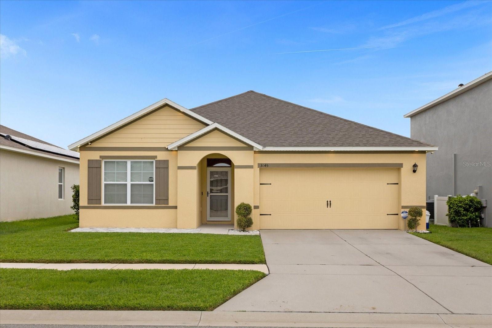Welcome to your dream home nestled in the heart of Winter Haven! Built in 2019, this exquisite single-family residence boasts modern comfort and style across 1,725 square feet of meticulously designed living space.

With 3 spacious bedrooms and 2 elegant bathrooms, this home offers the perfect blend of functionality and luxury. Imagine waking up to the serene surroundings and natural light that fill every corner of this remarkable abode.

The well-appointed kitchen is a culinary enthusiast's delight, featuring sleek countertops, state-of-the-art appliances, and ample storage space. Entertain guests in the open-concept living area, where the boundaries between indoors and outdoors seem to vanish, thanks to homes large windows. The backyard is a large open space, perfect for the addition of a pool.

Don't miss the opportunity to own a piece of Winter Haven's charm and modern living. Schedule your viewing today and step into the lifestyle you've been dreaming of!